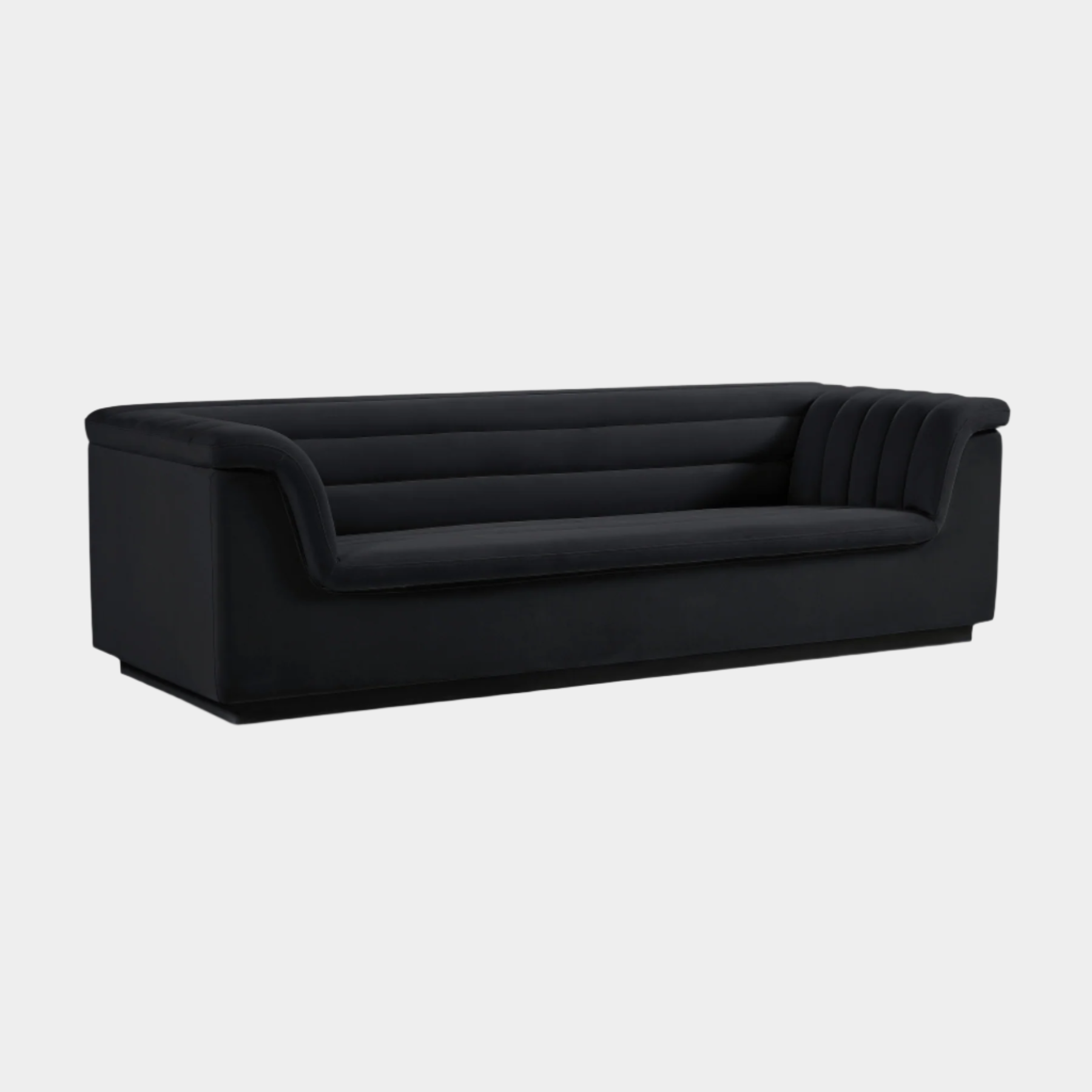 Cascade Velvet Fabric Sofa