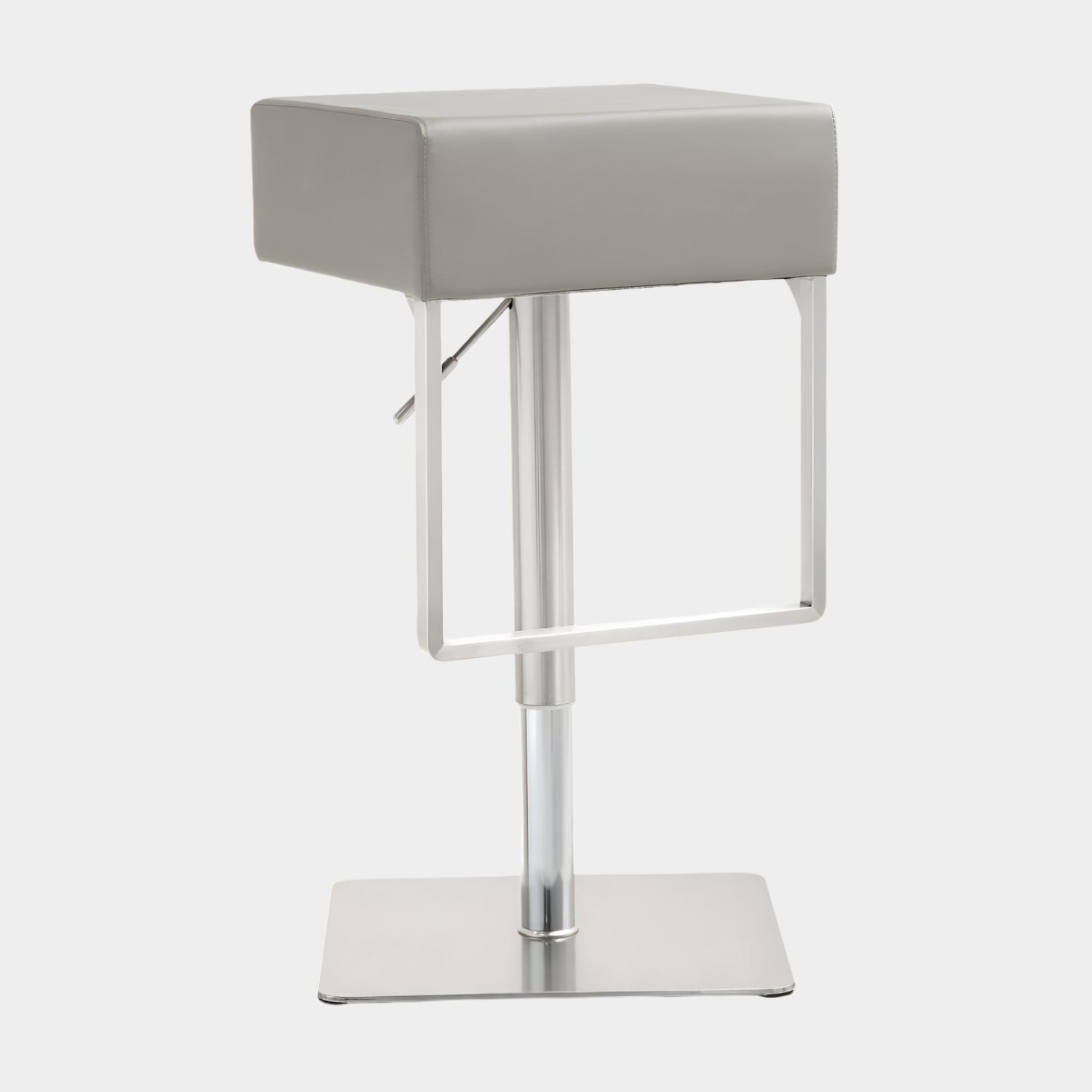 Seville Light Grey Performance Vegan Leather Adjustable Barstool