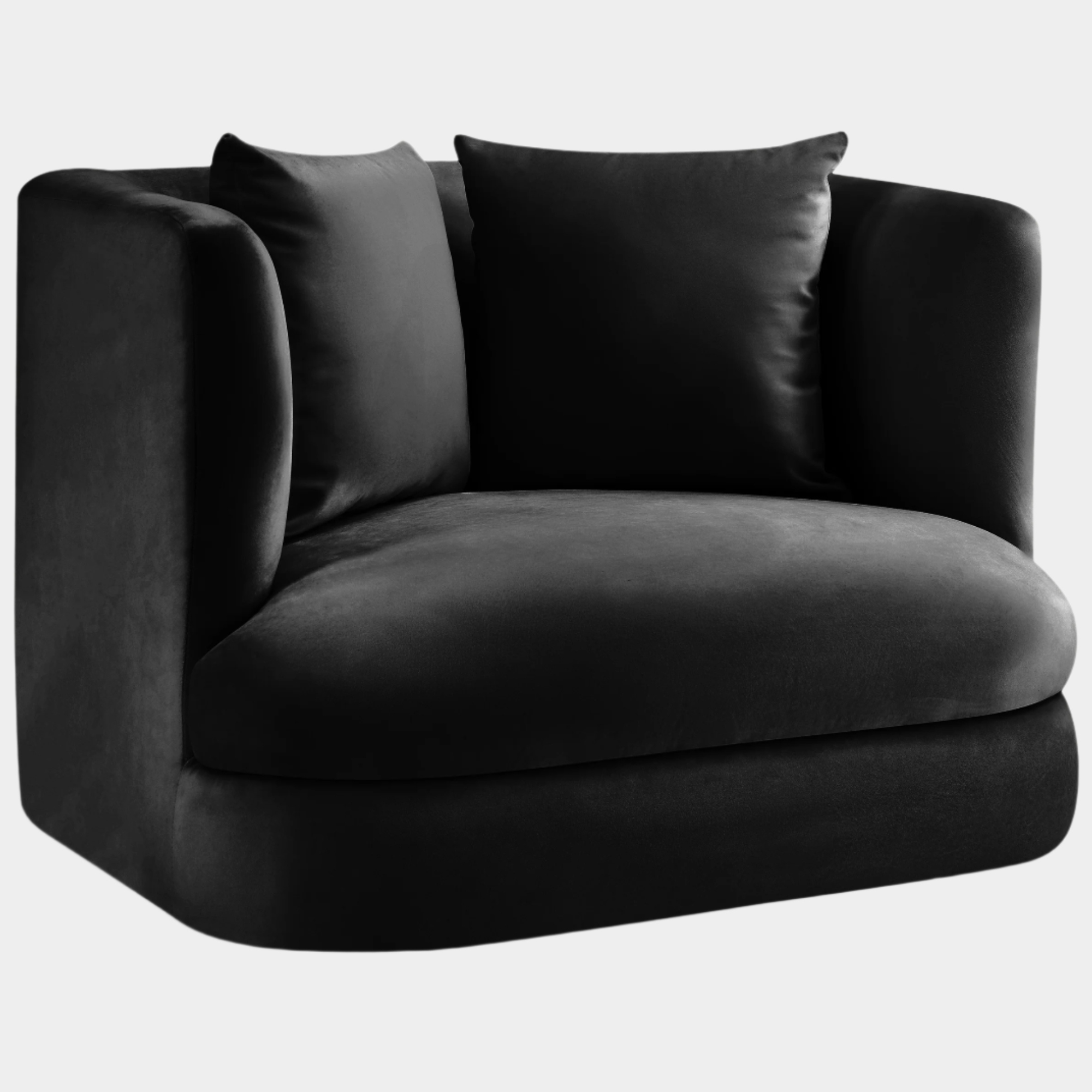 Fauteuil d'appoint rembourré en chenille Vivi 