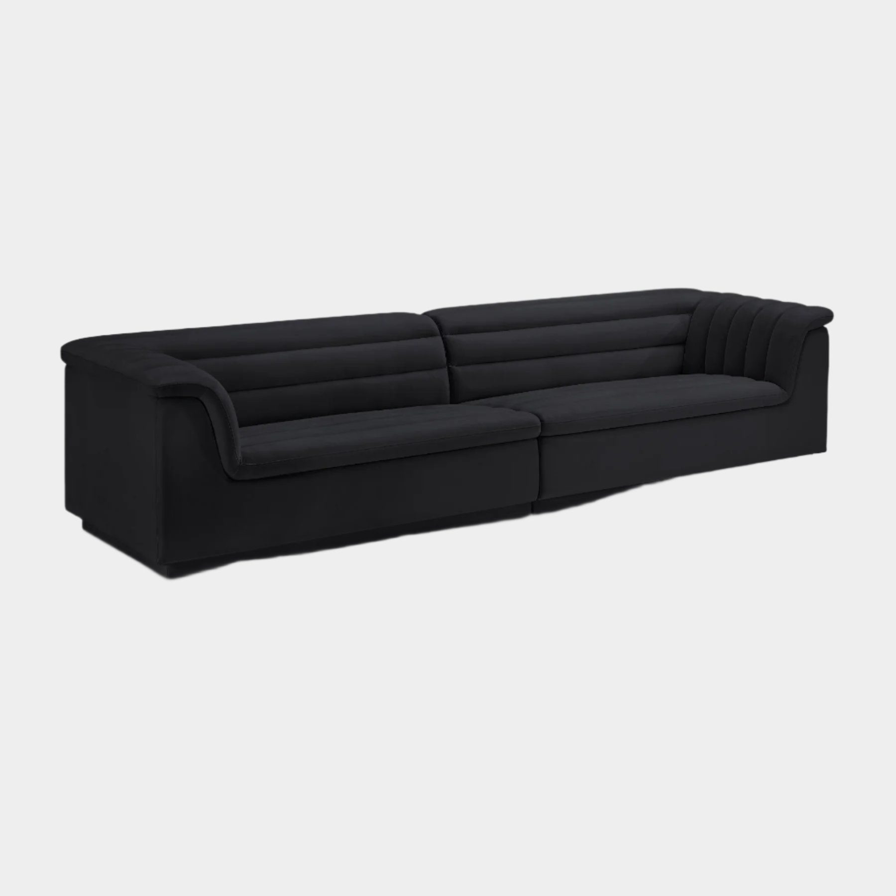 Cascade Velvet Fabric Sofa