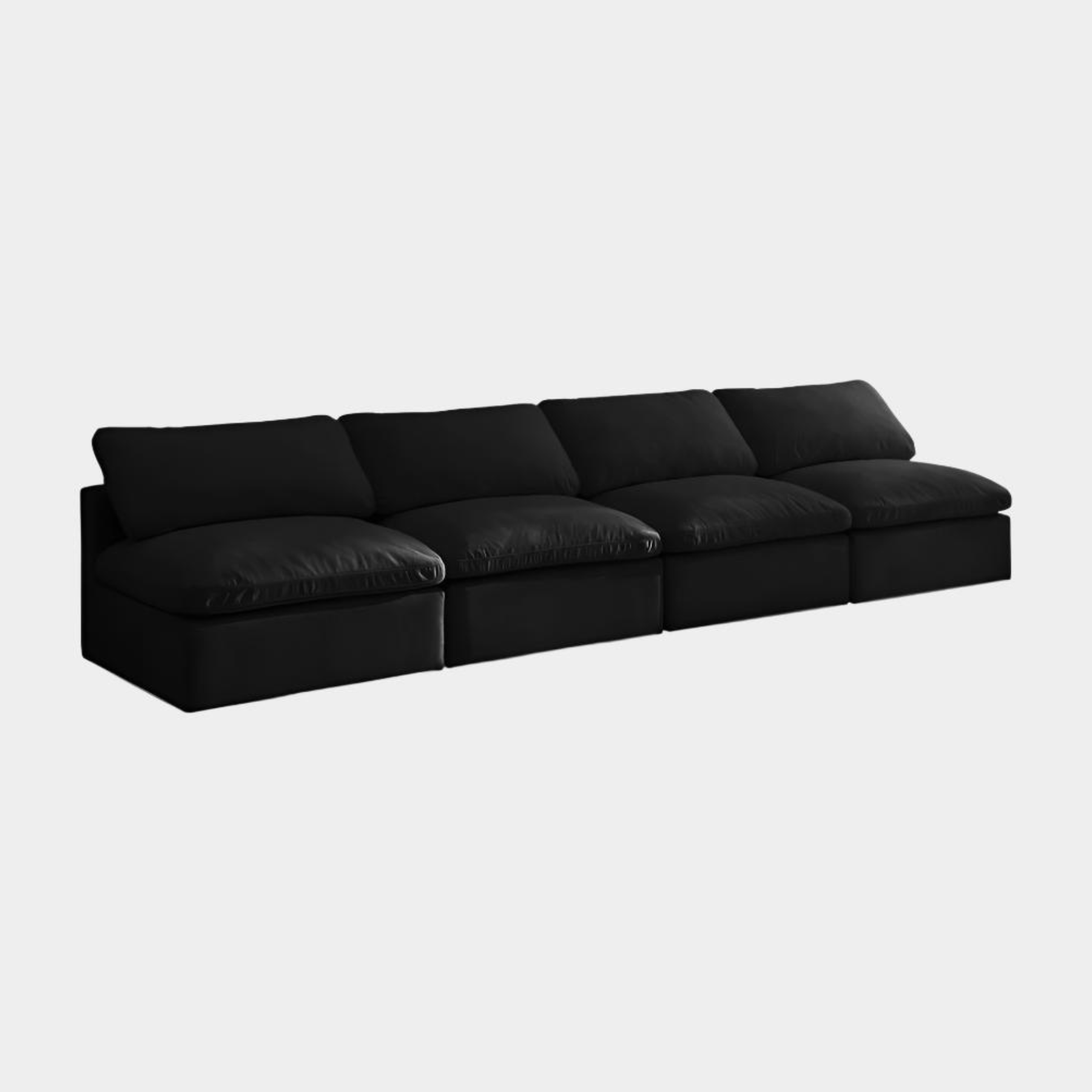 Plush Velvet Standard Comfort Modular Sofa