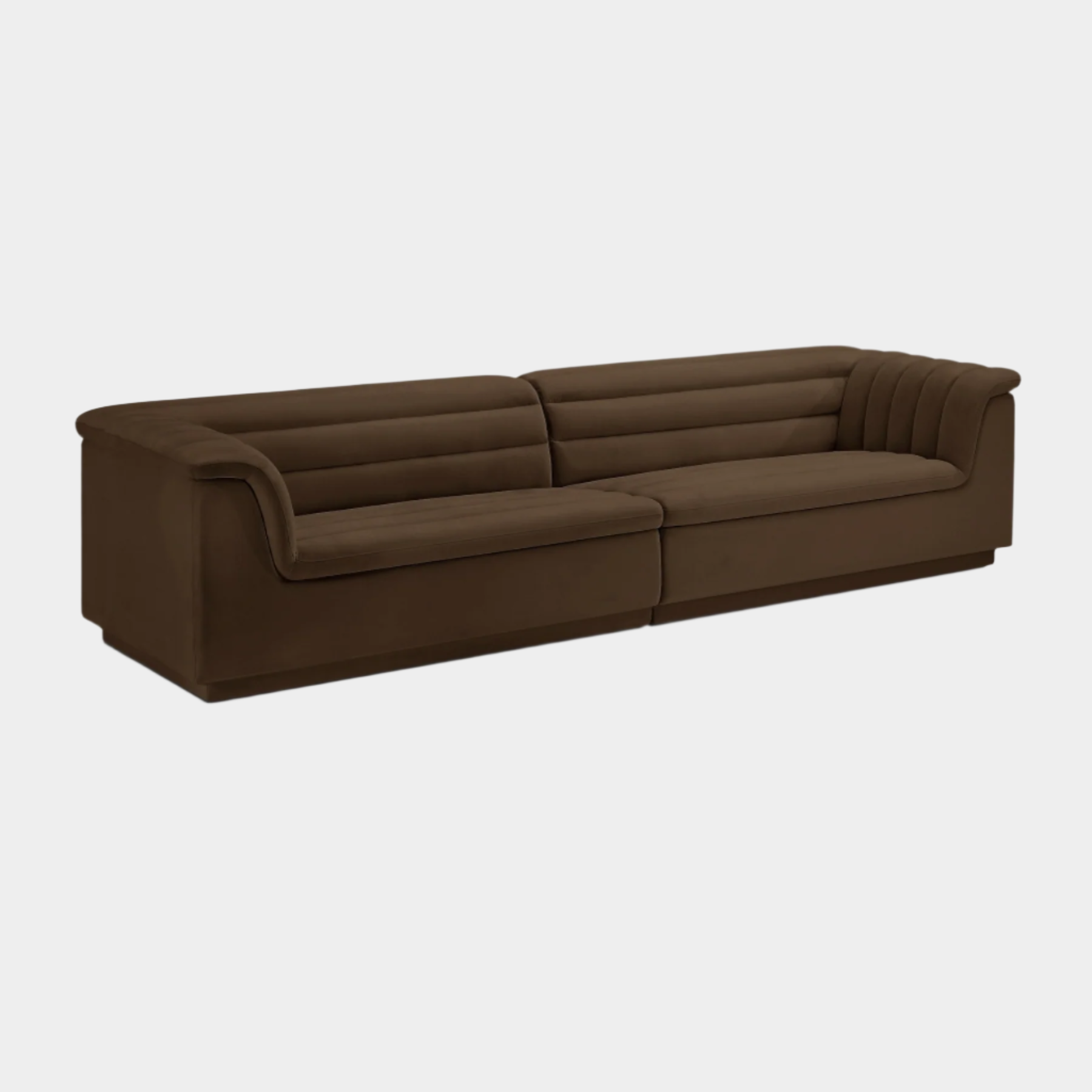 Cascade Velvet Fabric Sofa