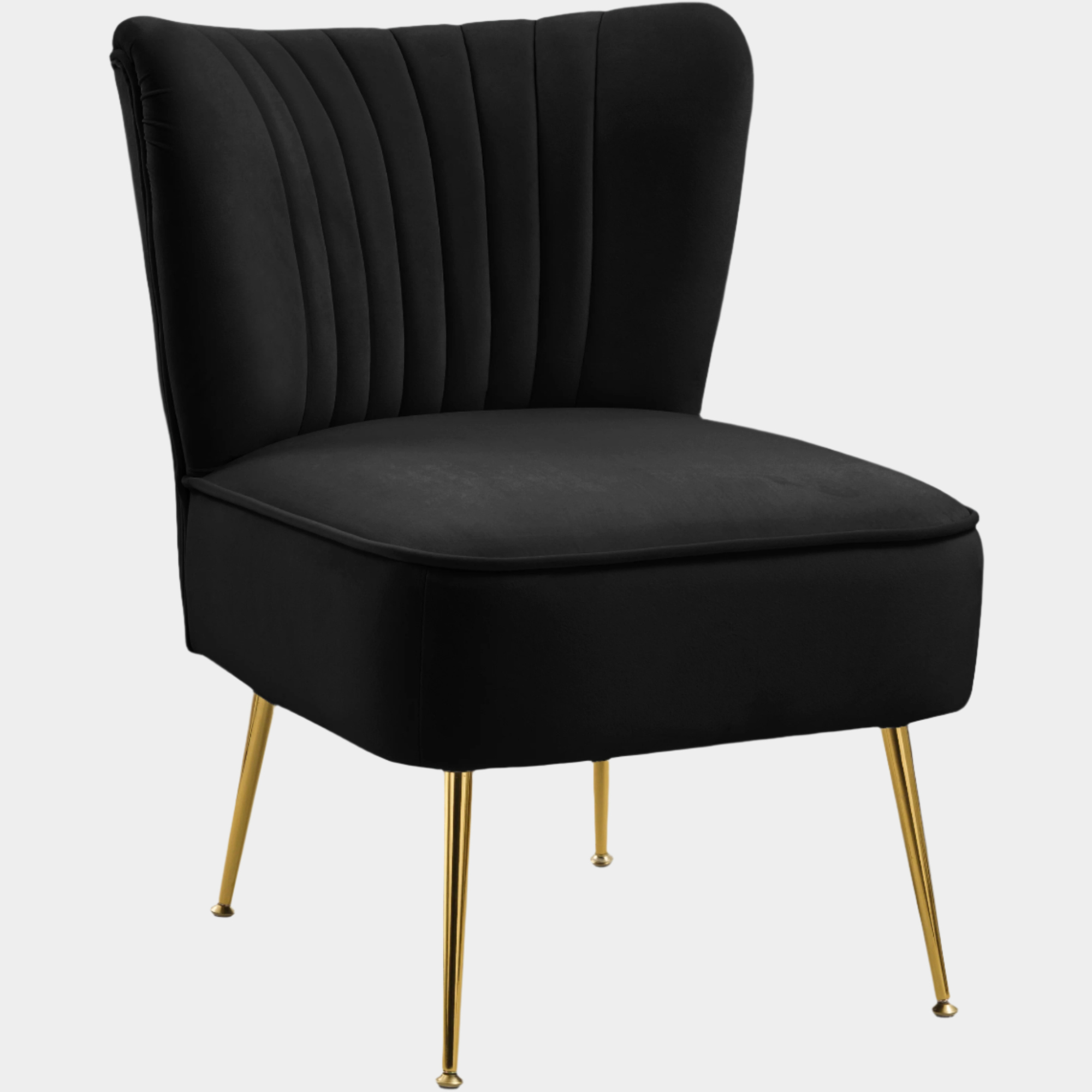 Fauteuil d'appoint rembourré en chenille Vivi 