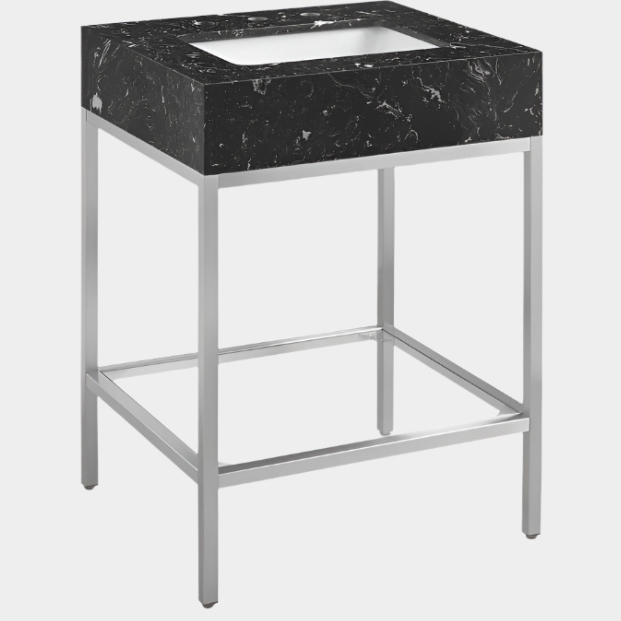 Meuble-lavabo mural pour salle de bain avec lavabo inclus