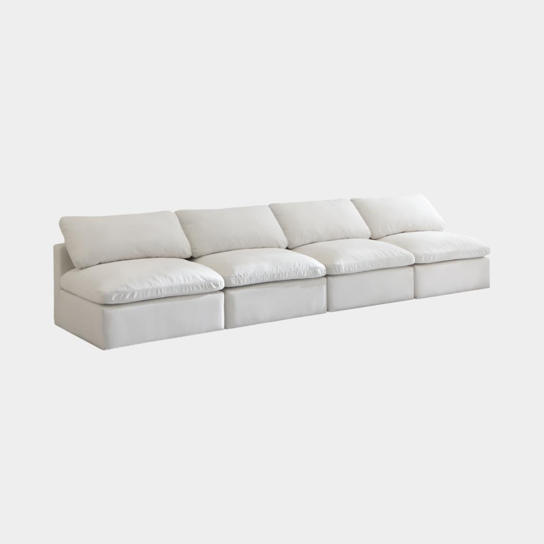 Plush Velvet Standard Comfort Modular Sofa