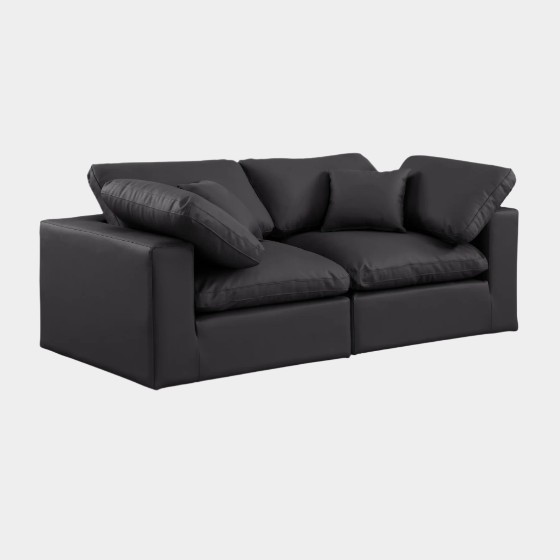 Comfy Vegan Leather Sofa