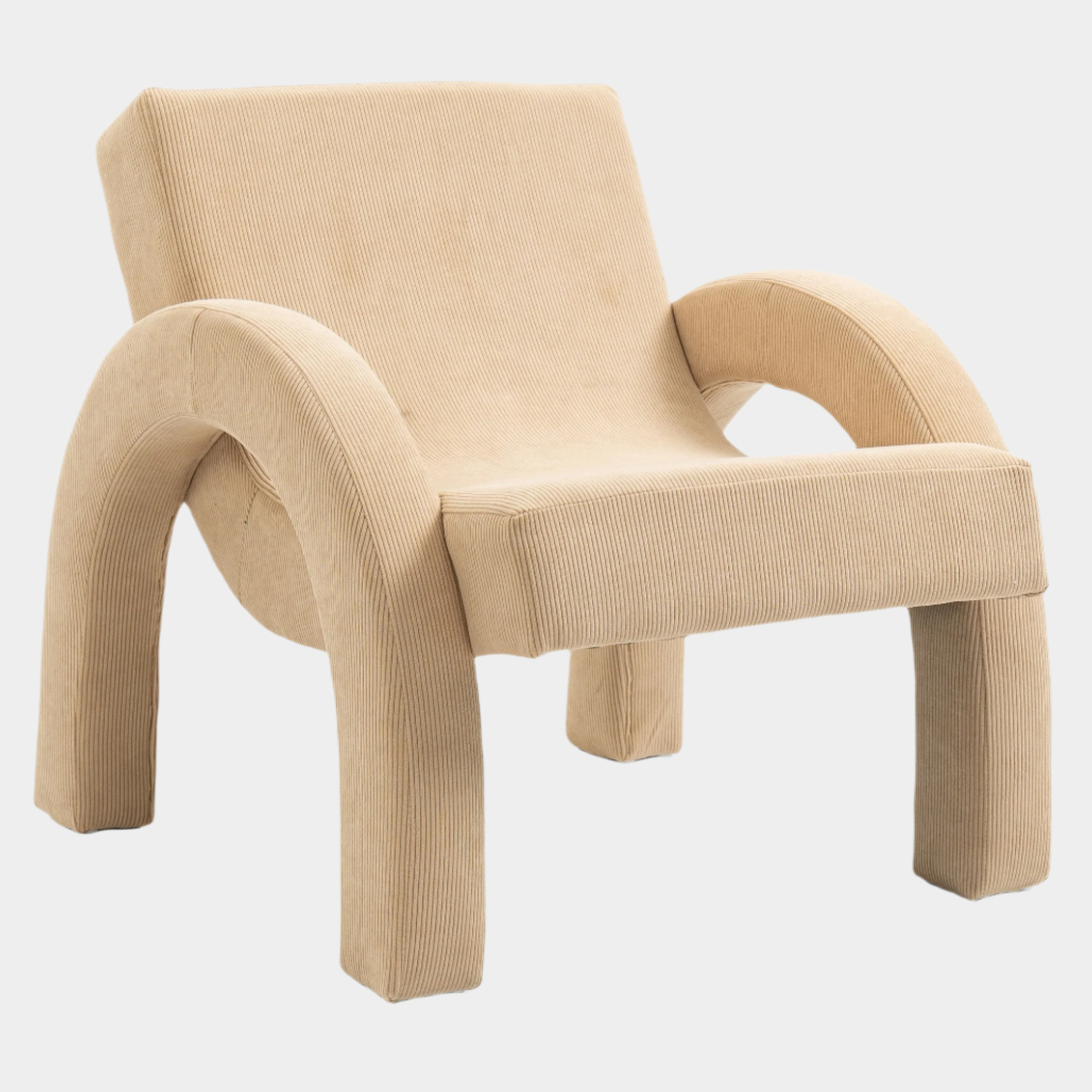 Fauteuil d'appoint rembourré en chenille Vivi 