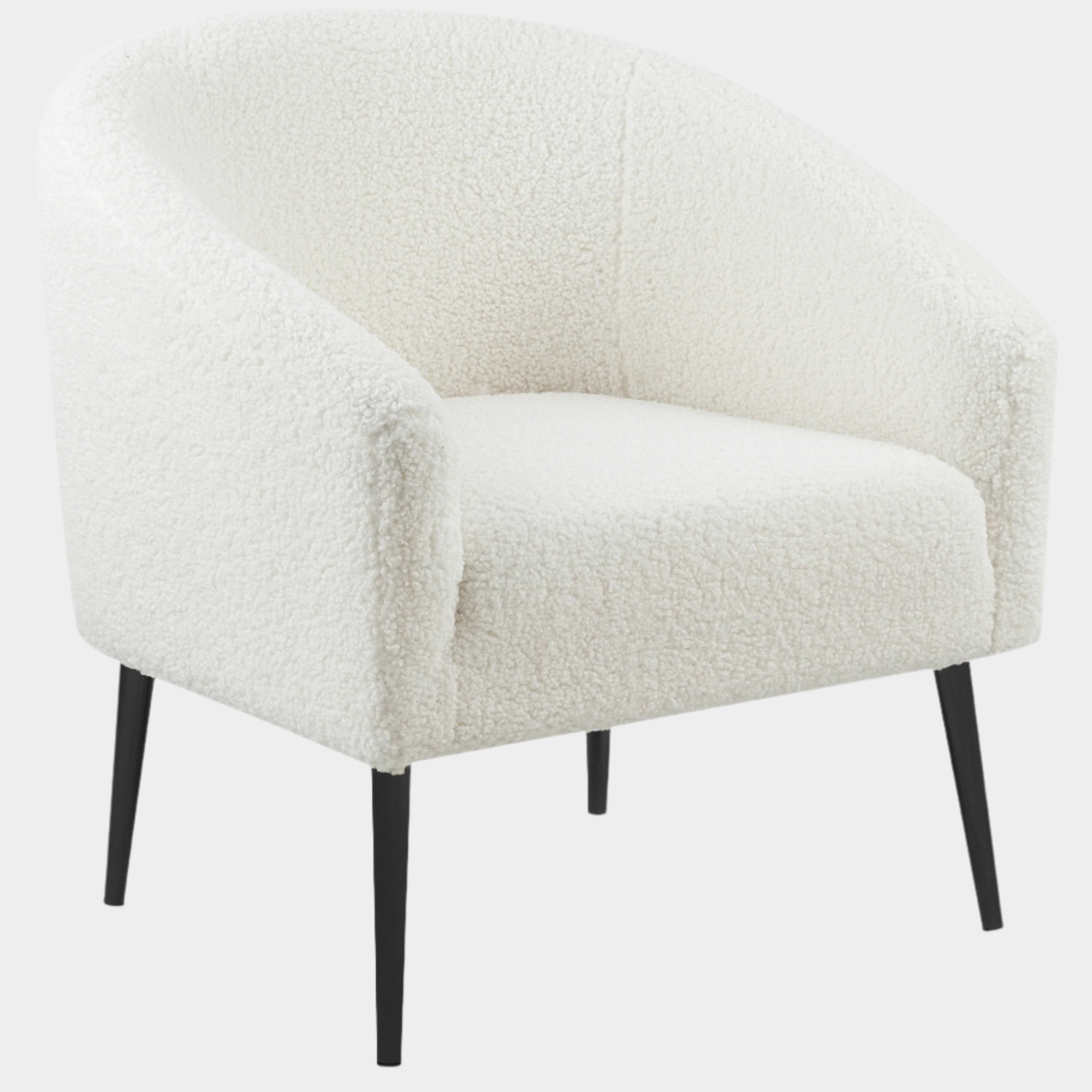 Fauteuil d'appoint rembourré en chenille Vivi 