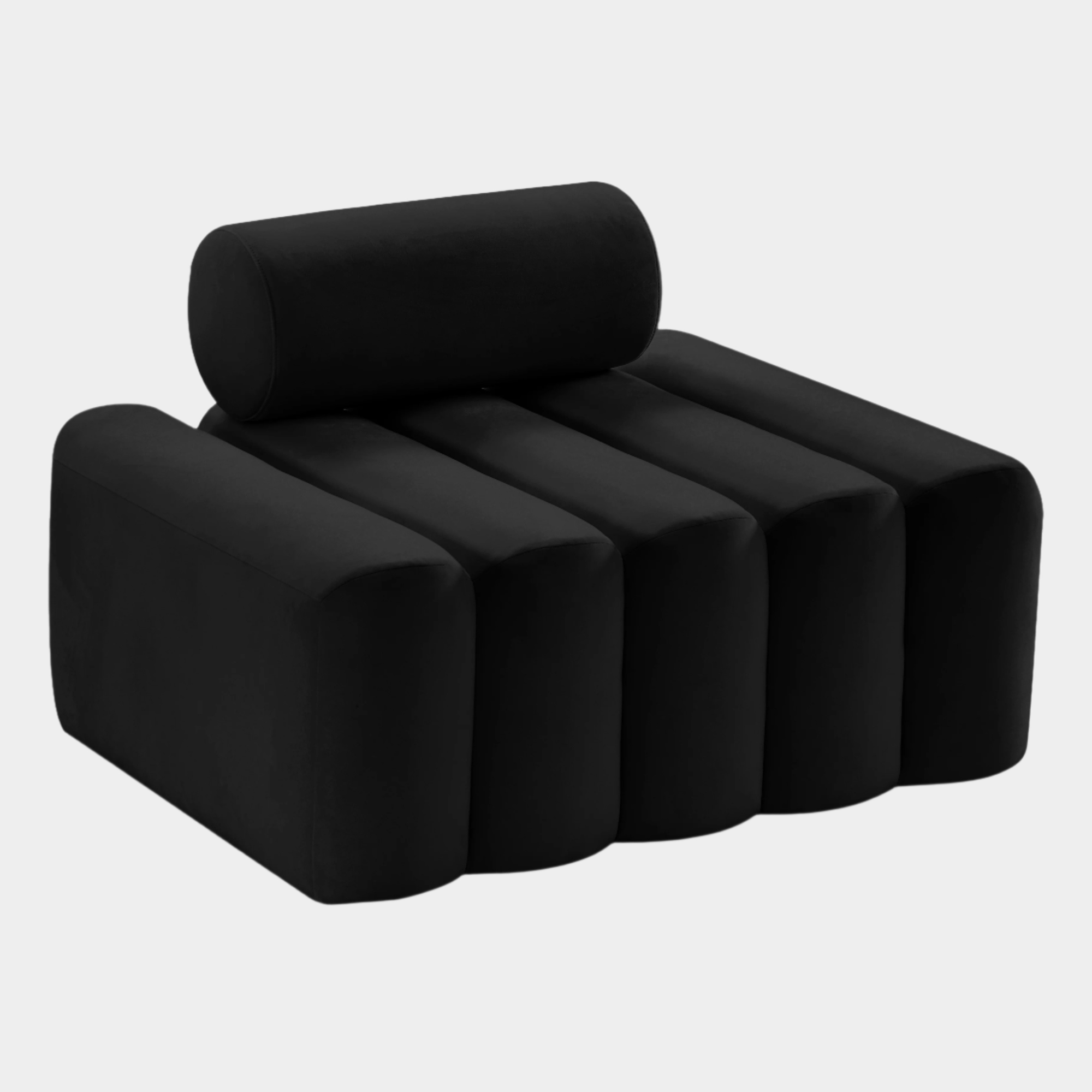 Fauteuil d'appoint rembourré en chenille Vivi 