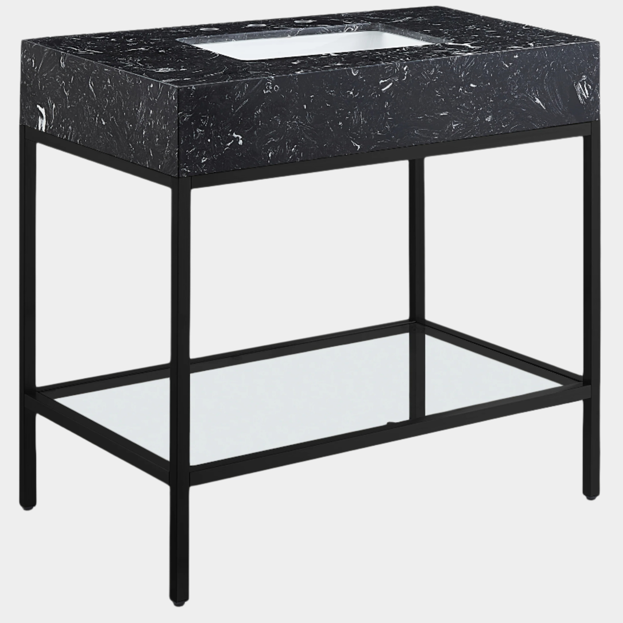 Meuble-lavabo mural pour salle de bain avec lavabo inclus