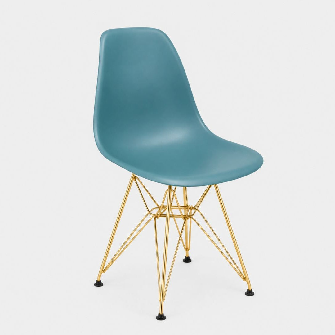 Chaise de salle à manger Eiffel (pieds dorés)