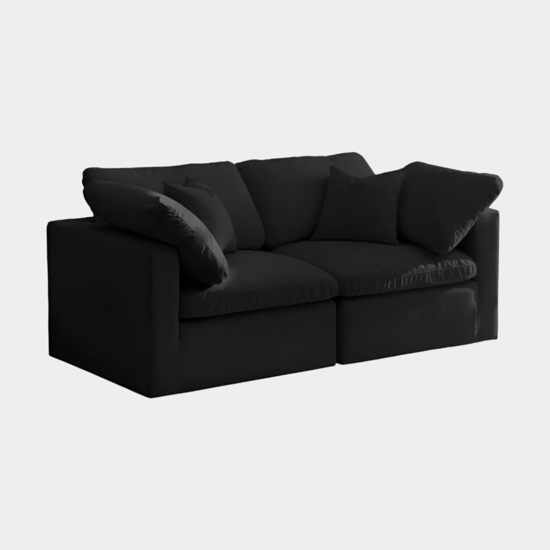 Plush Velvet Standard Comfort Modular Sofa