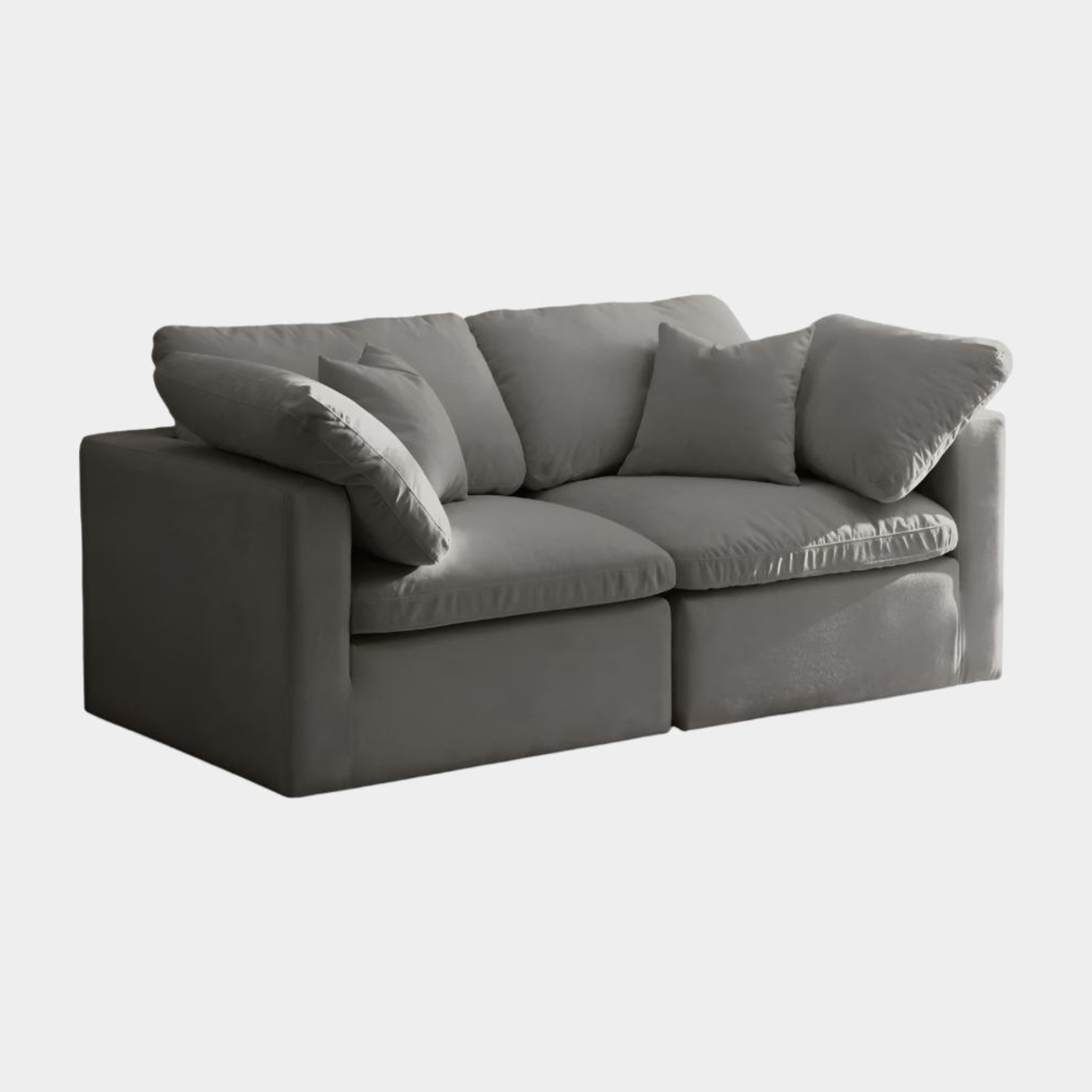 Plush Velvet Standard Comfort Modular Sofa