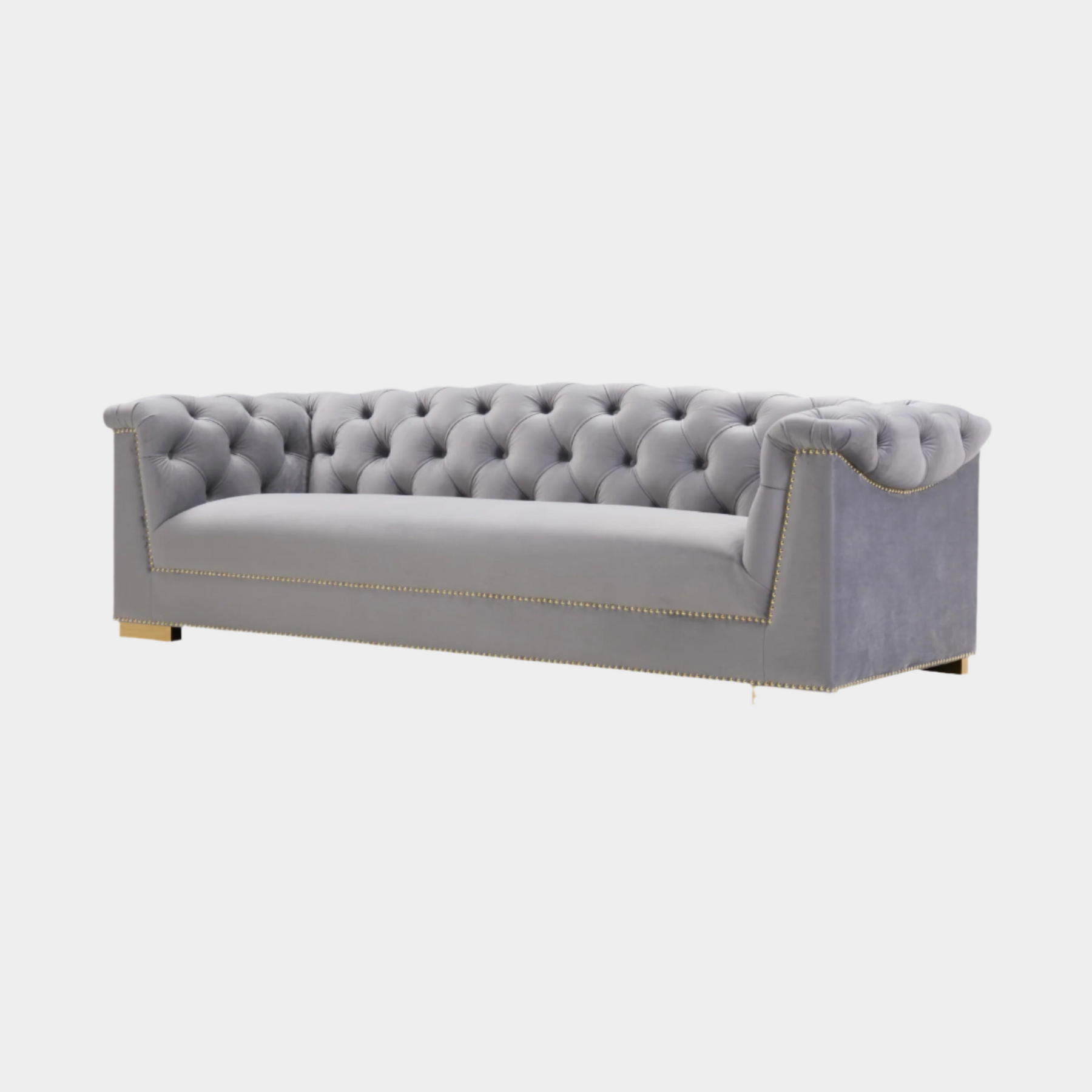 Farah Cream Velvet Sofa By Inspire Me! Home Decor