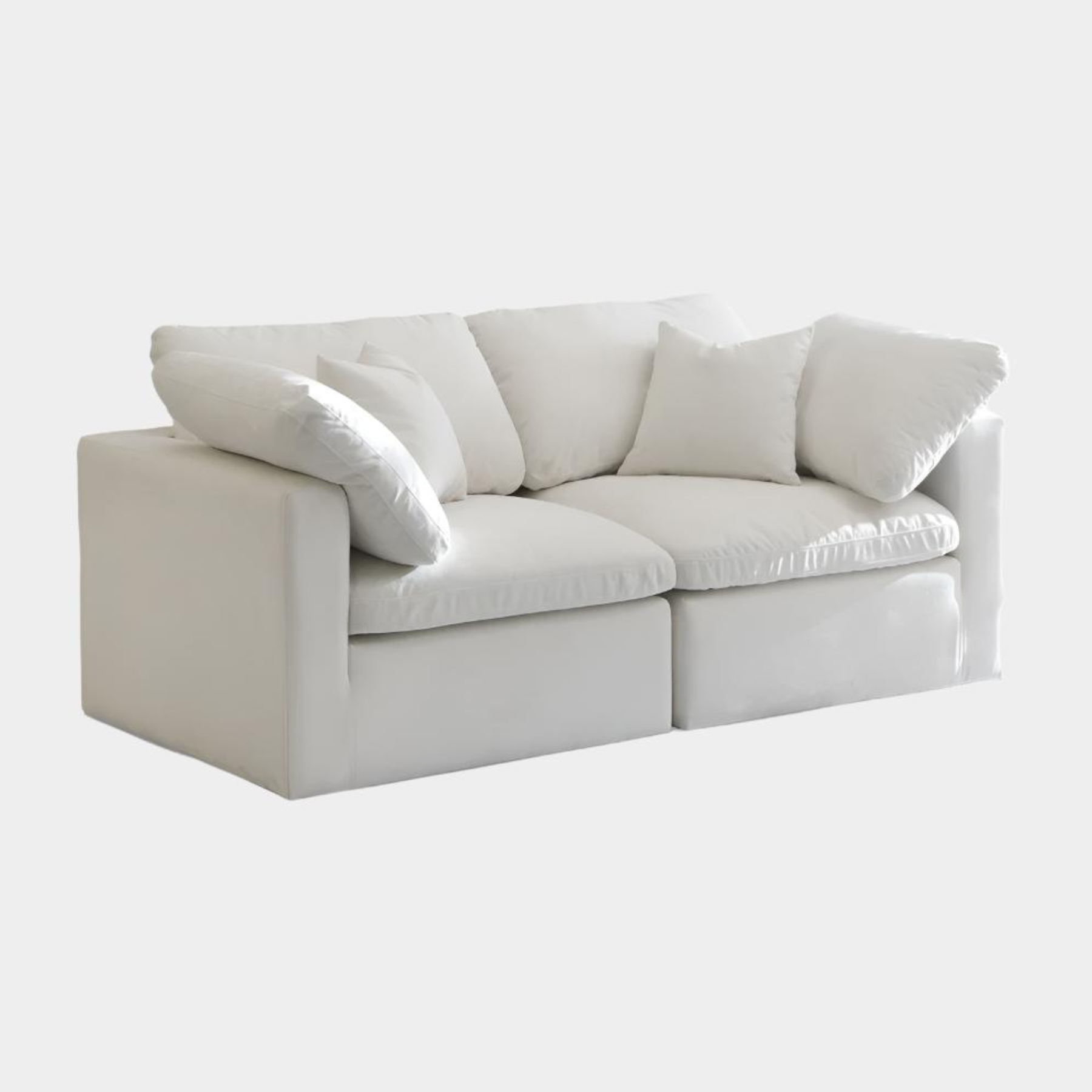 Plush Velvet Standard Comfort Modular Sofa