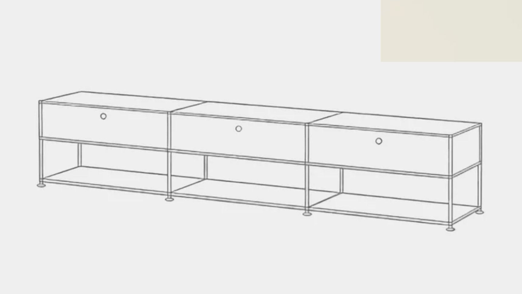 USM Haller Open Media Console