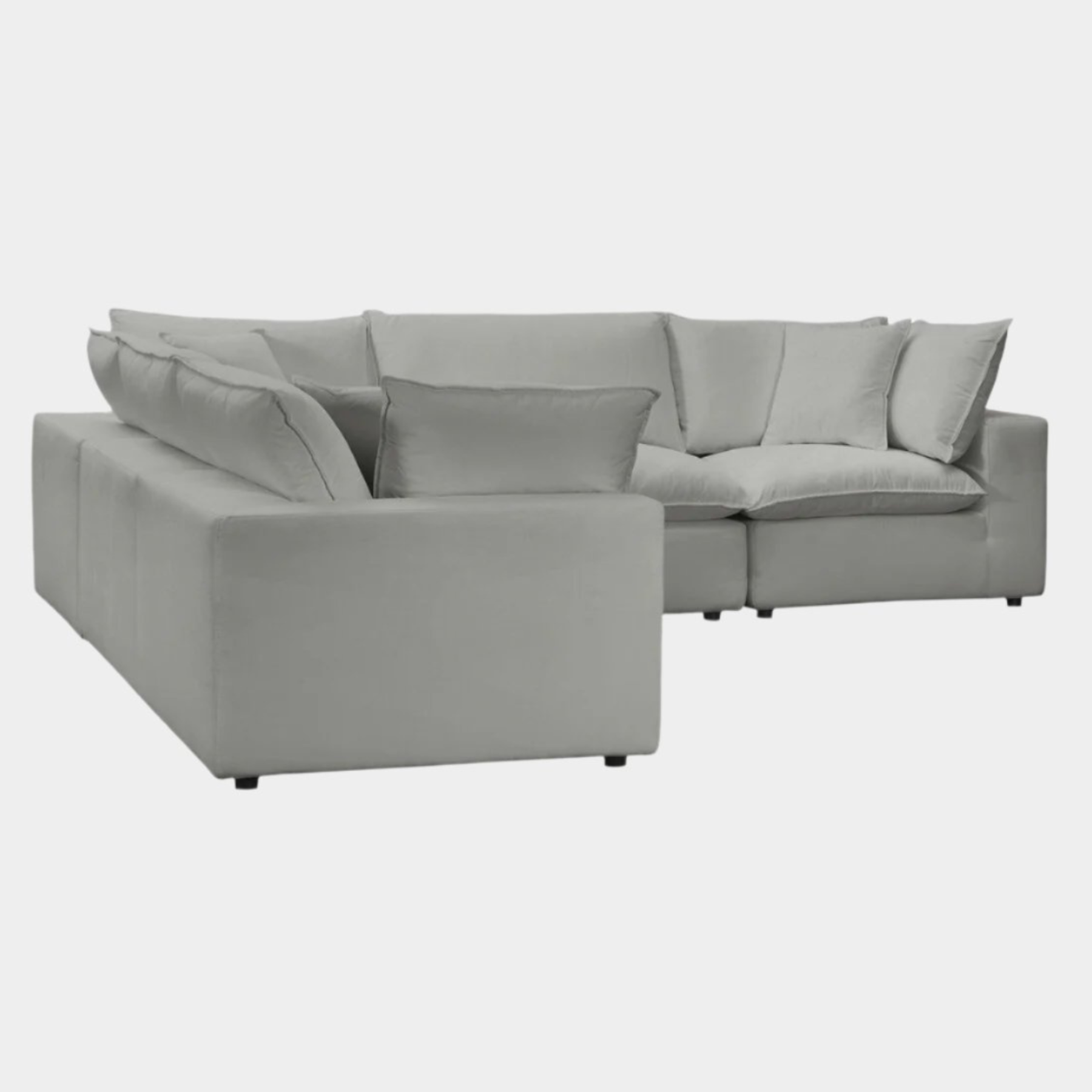 Cali Slate Performance Fabric Modular L-Sectional