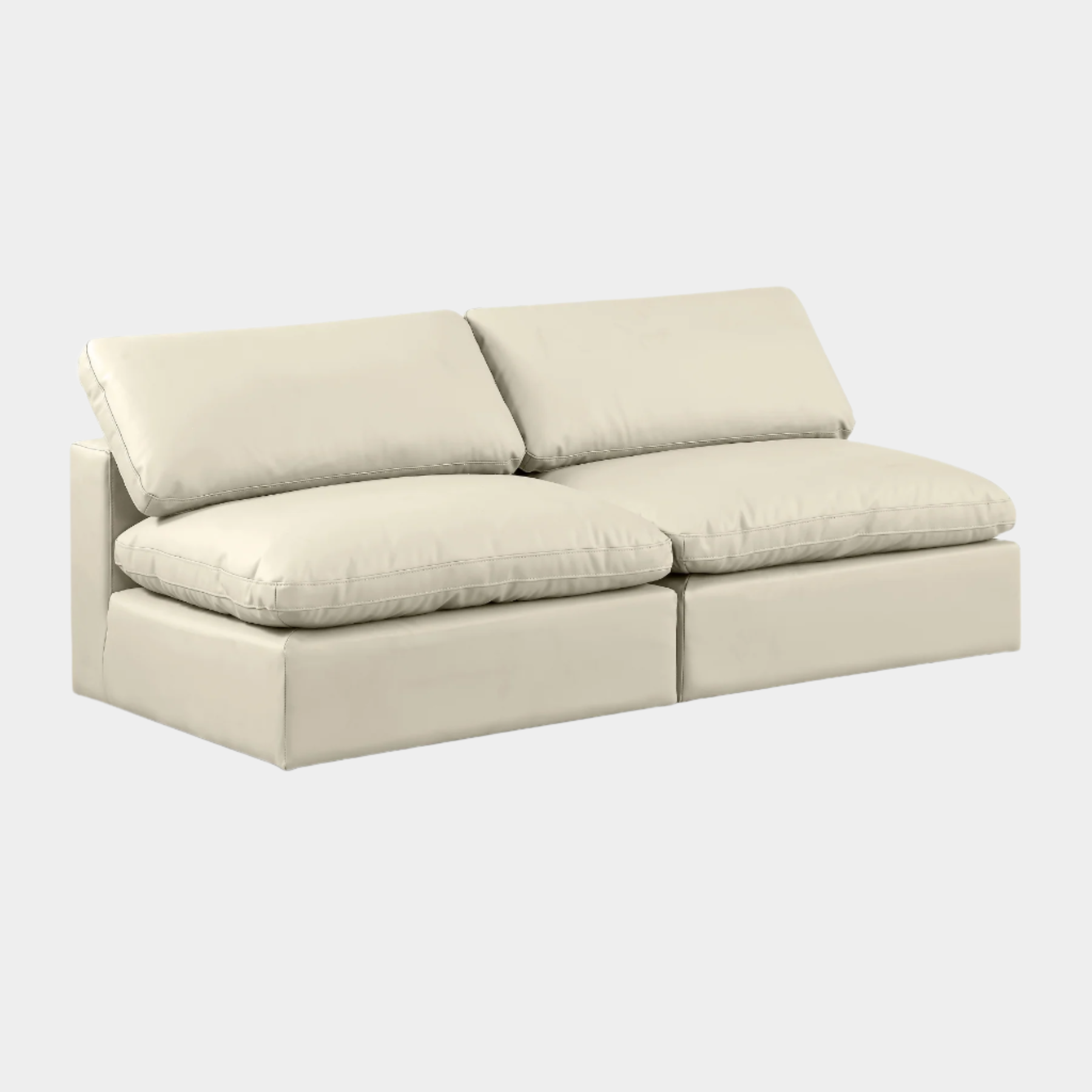 Comfy Vegan Leather Sofa