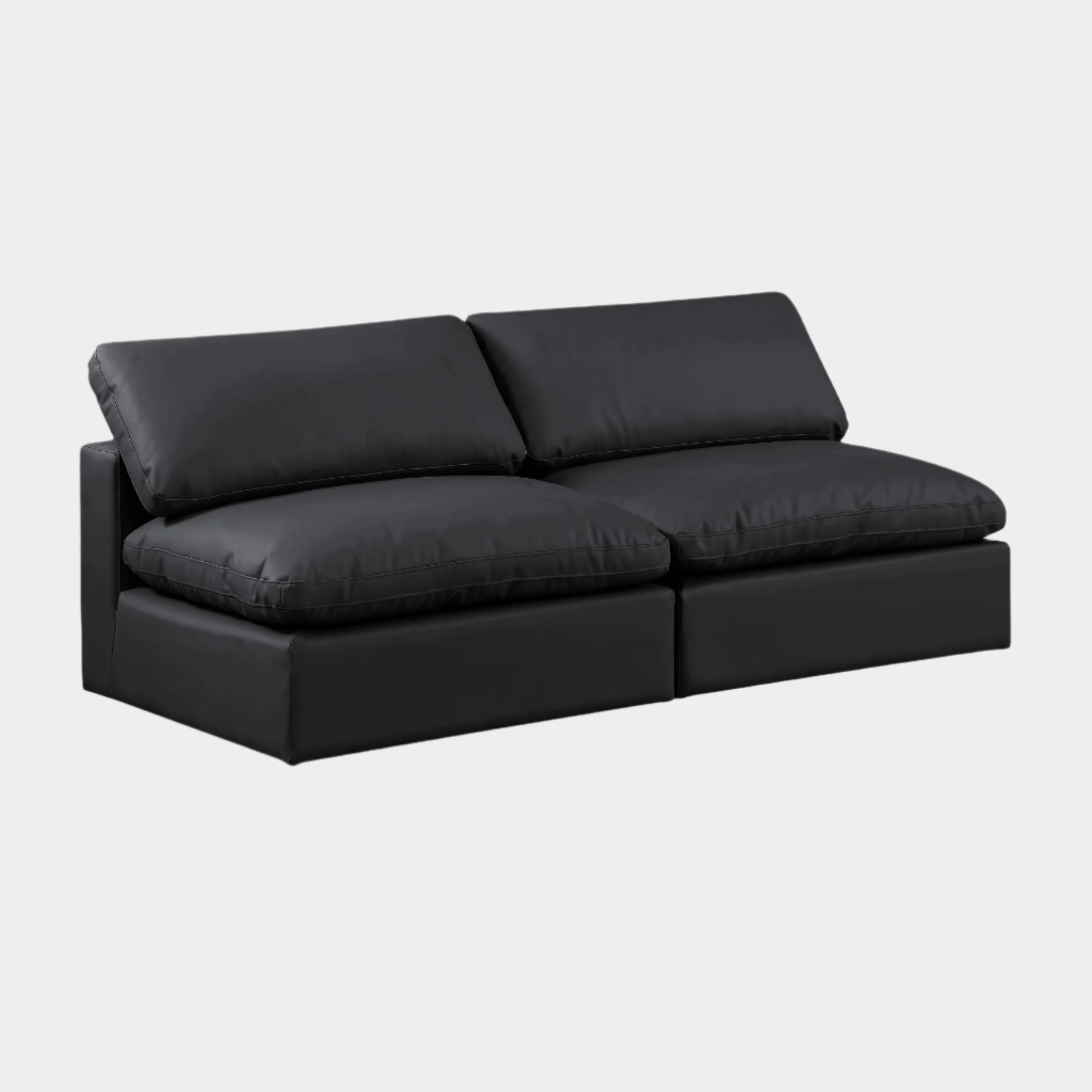 Comfy Vegan Leather Sofa