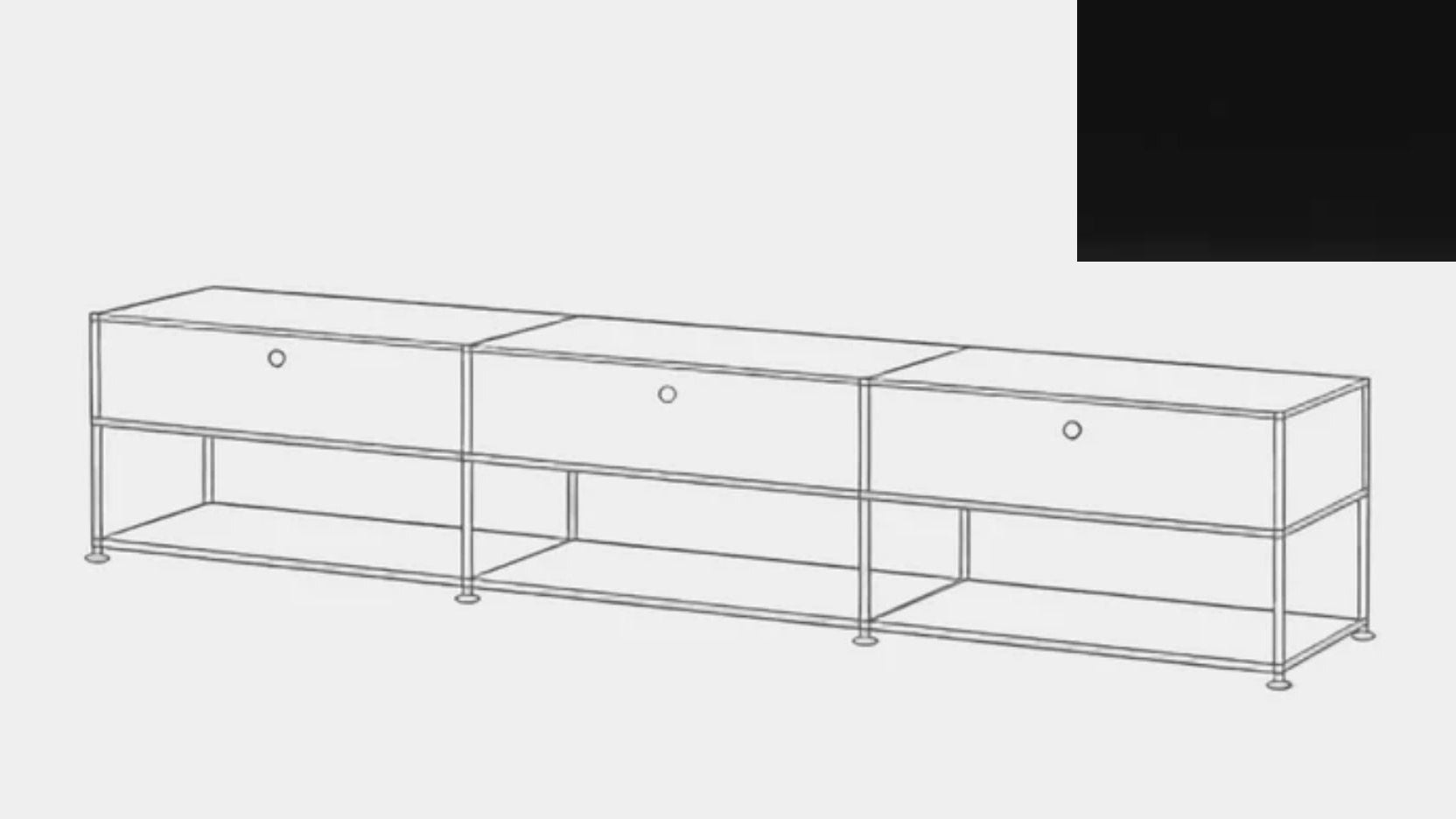 USM Haller Open Media Console