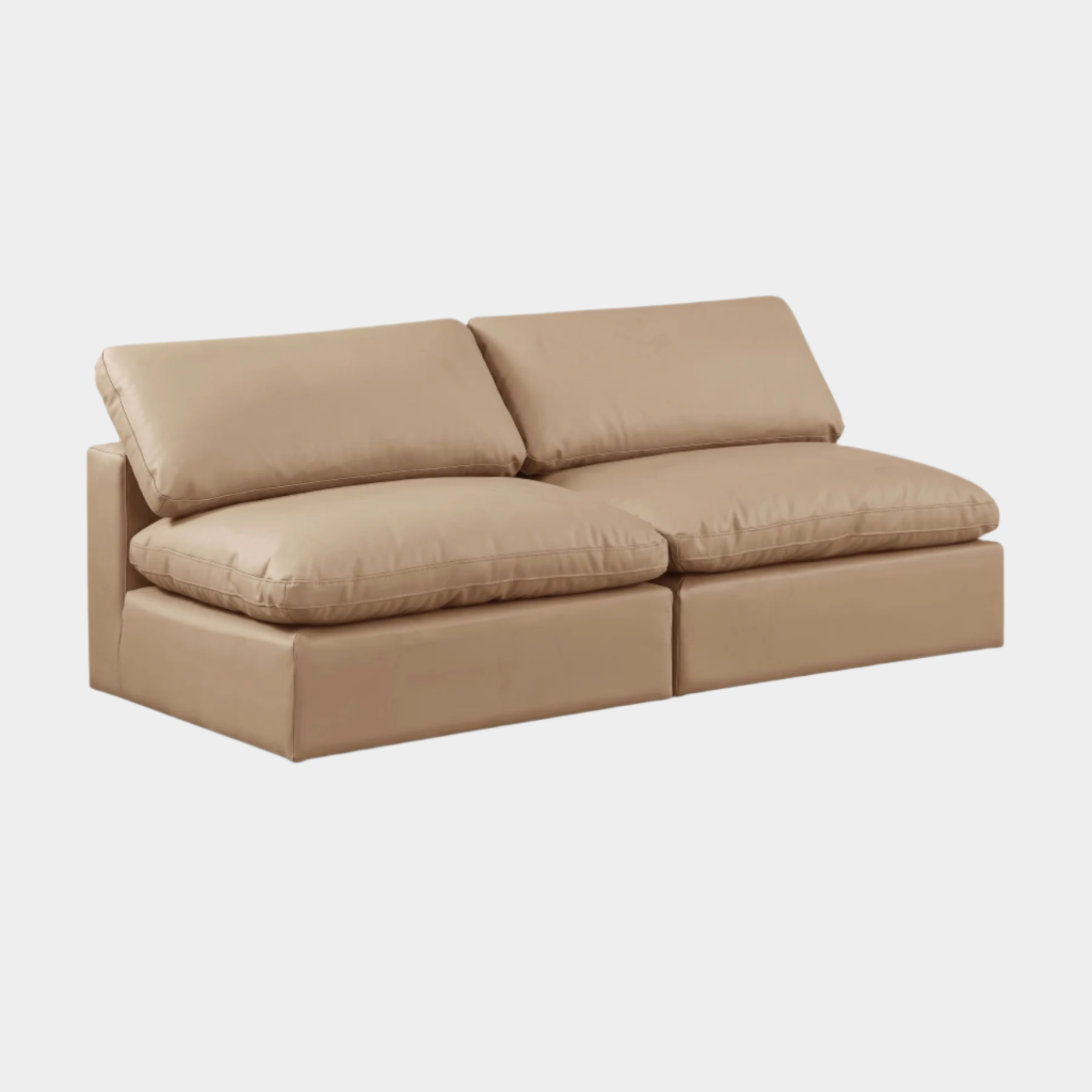 Comfy Vegan Leather Sofa