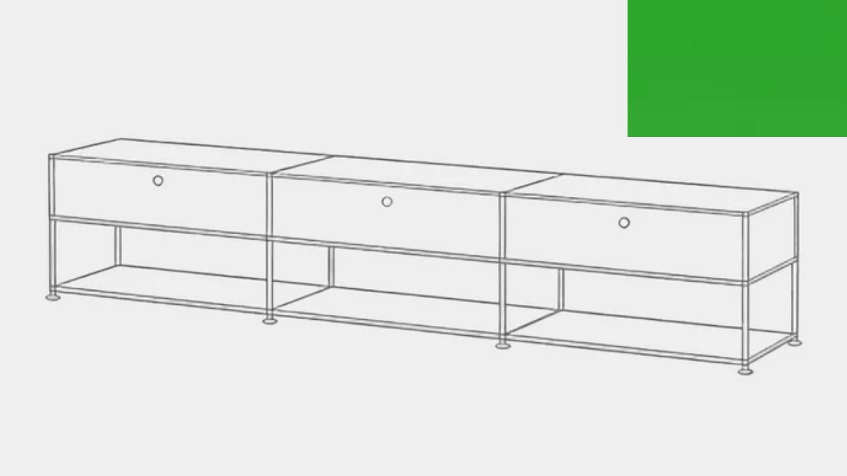 USM Haller Open Media Console