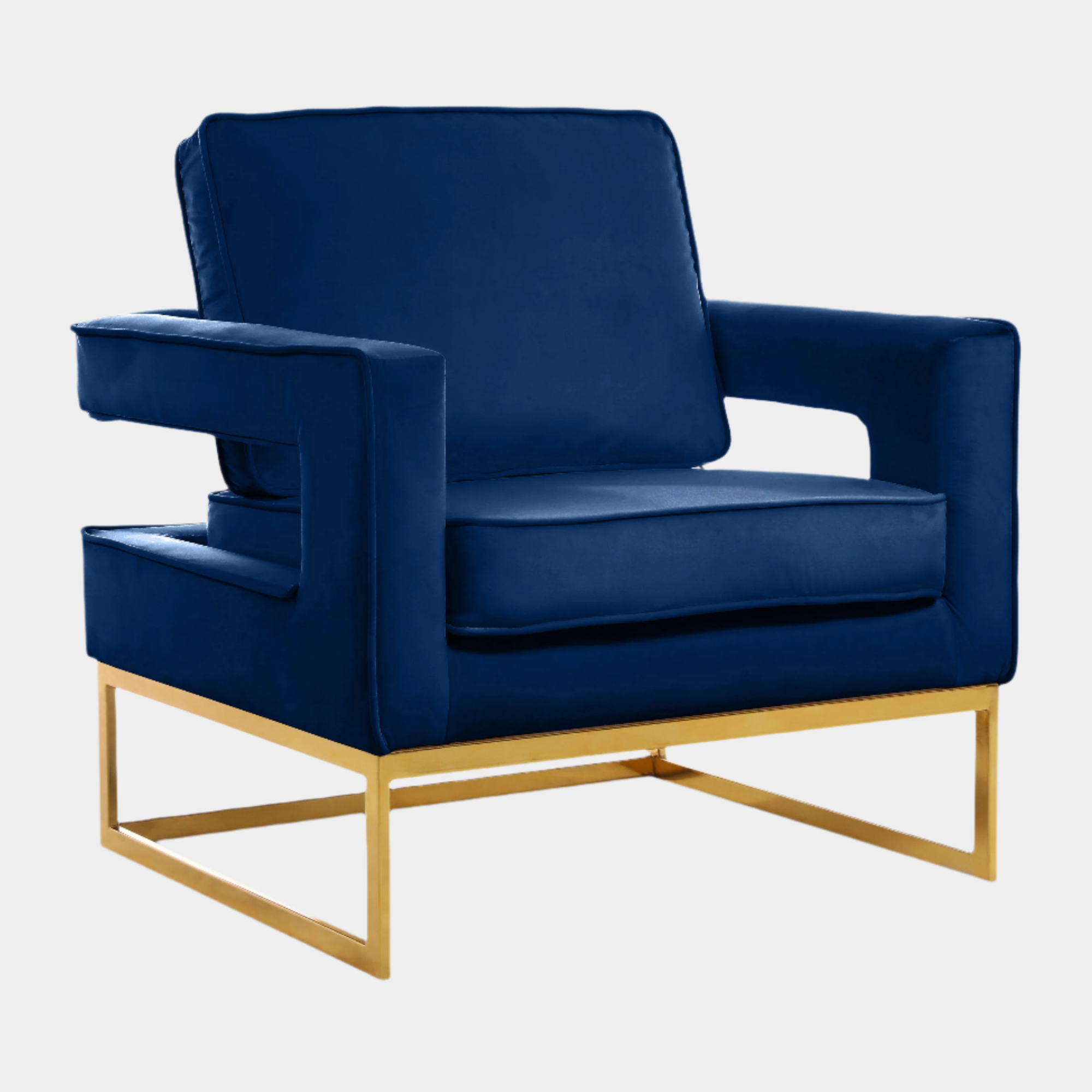 Fauteuil d'appoint rembourré en chenille Vivi 