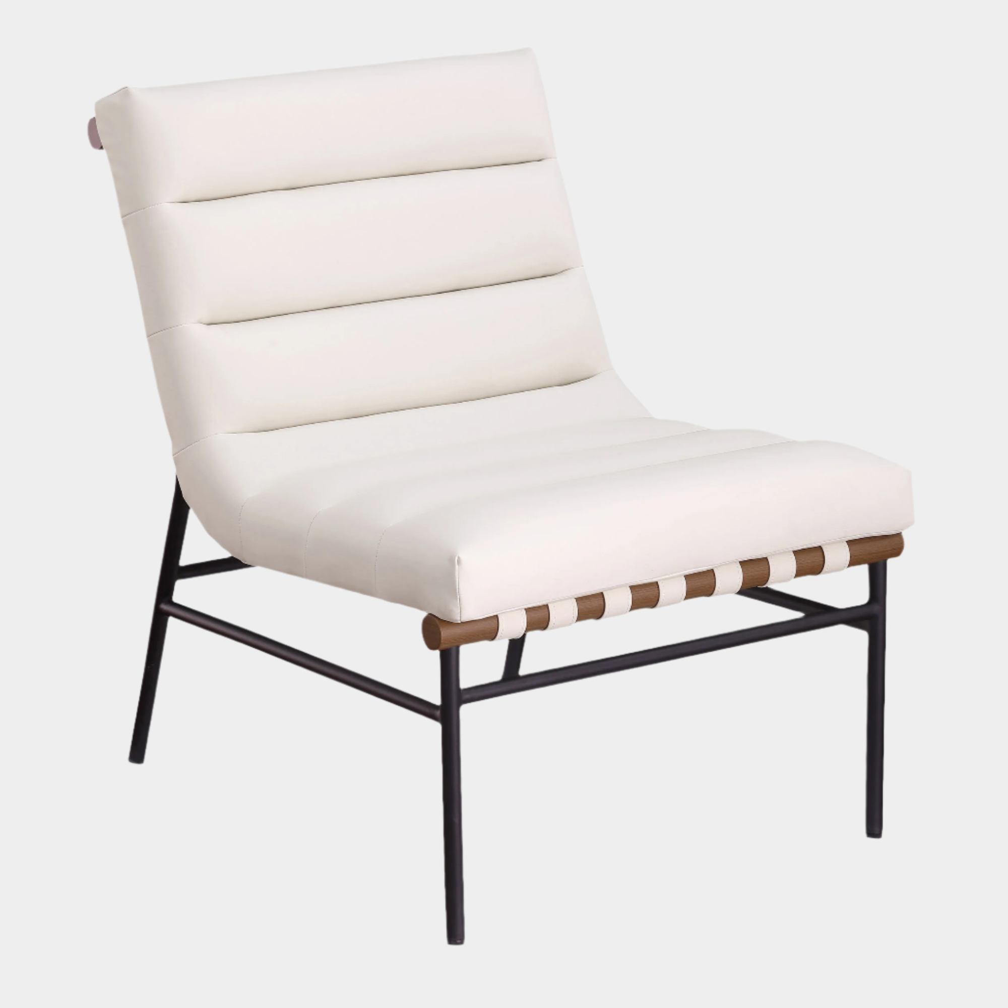 Fauteuil d'appoint rembourré en chenille Vivi 