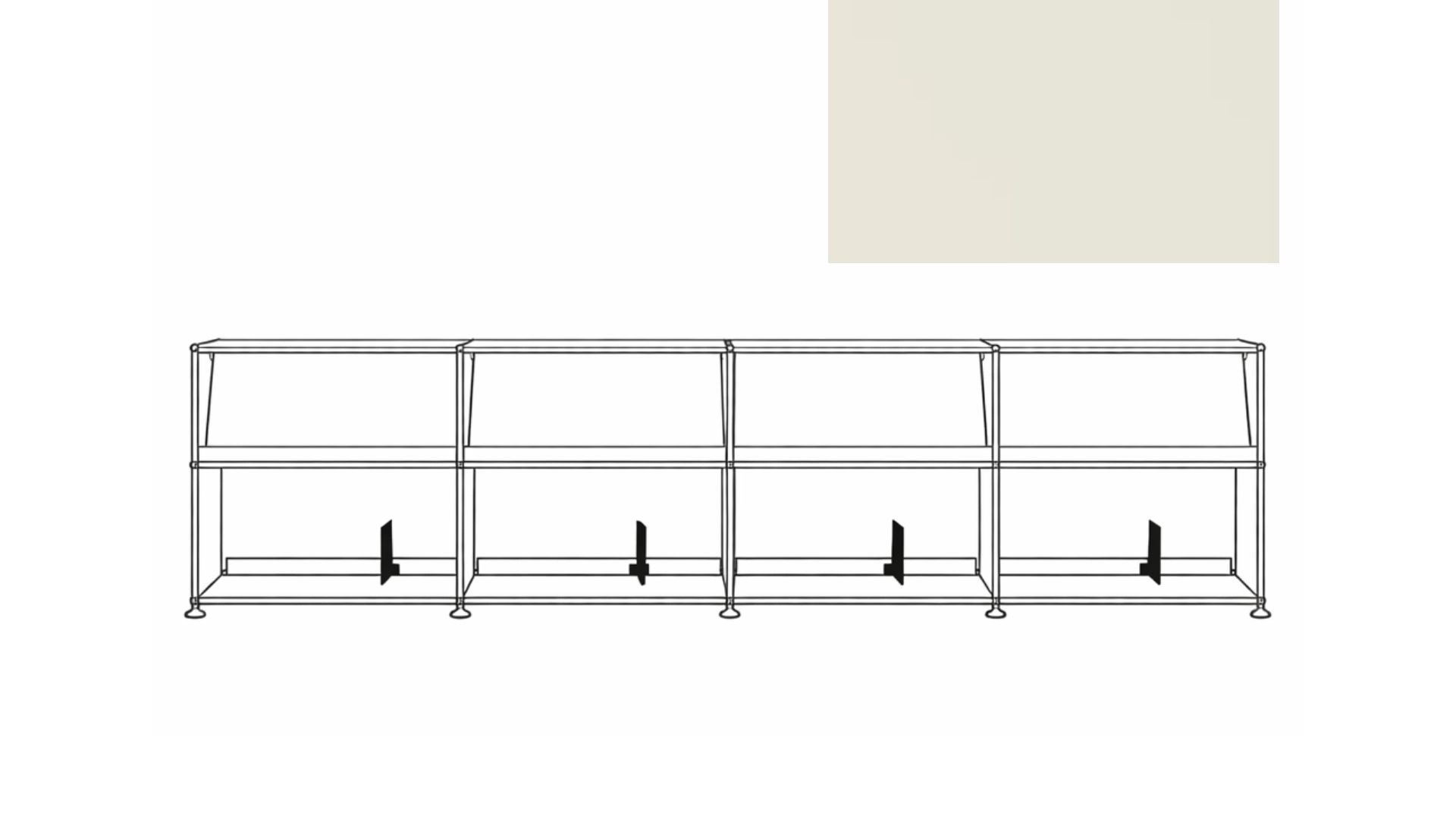 USM X Symbol Vinyl Display Cabinet