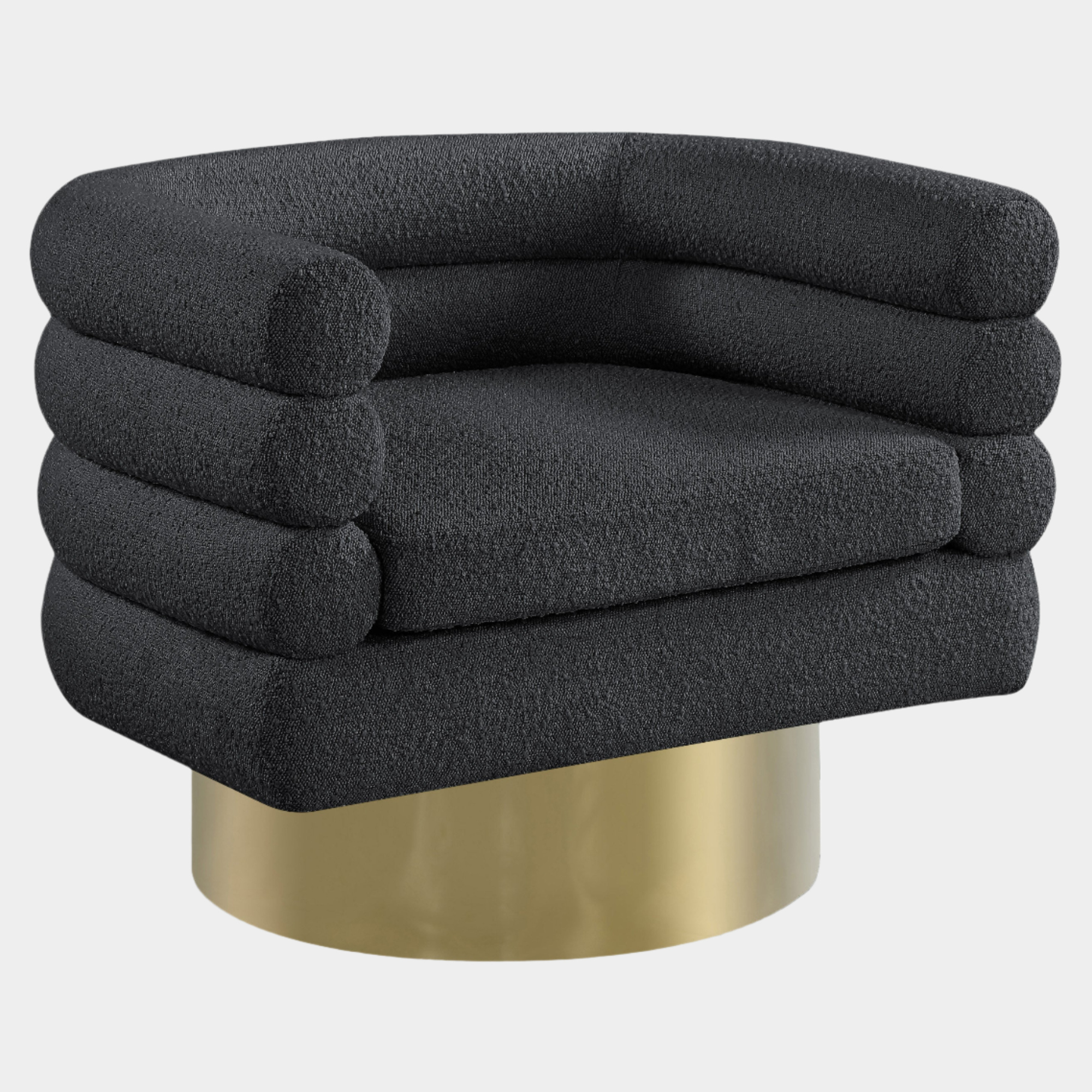 Fauteuil d'appoint rembourré en chenille Vivi 