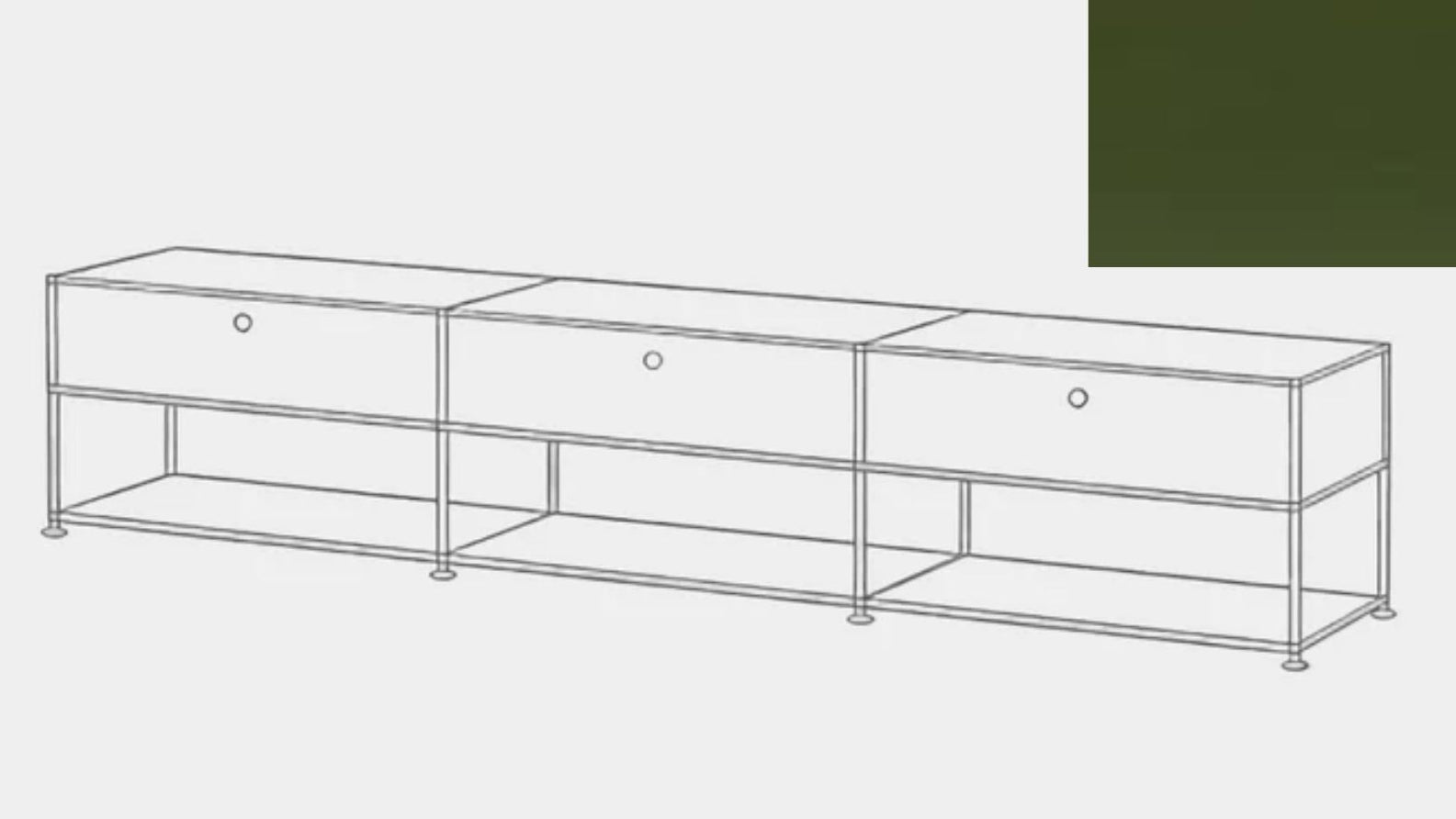 USM Haller Open Media Console