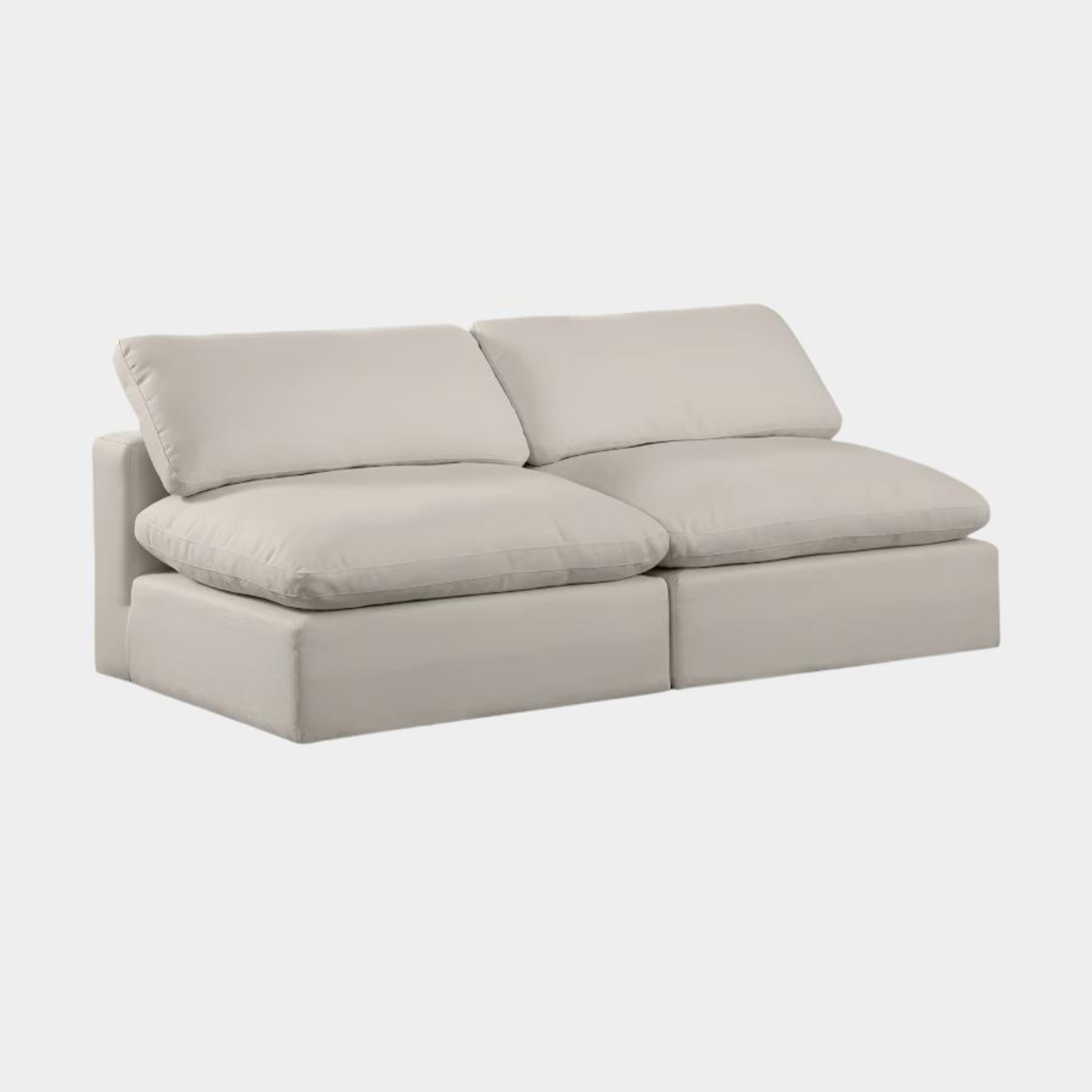 Comfy Linen Textured Fabric Sofa