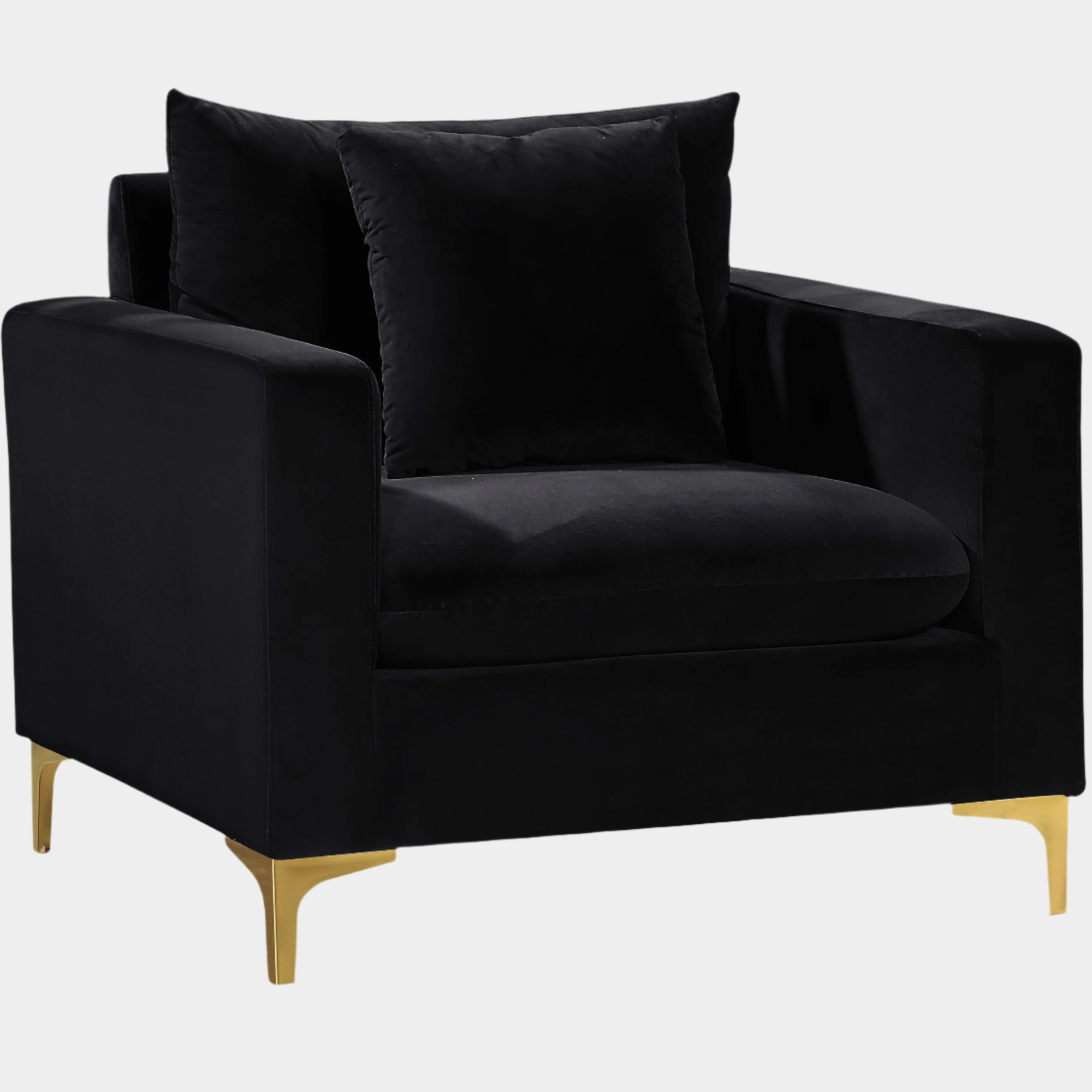 Fauteuil d'appoint rembourré en chenille Vivi 
