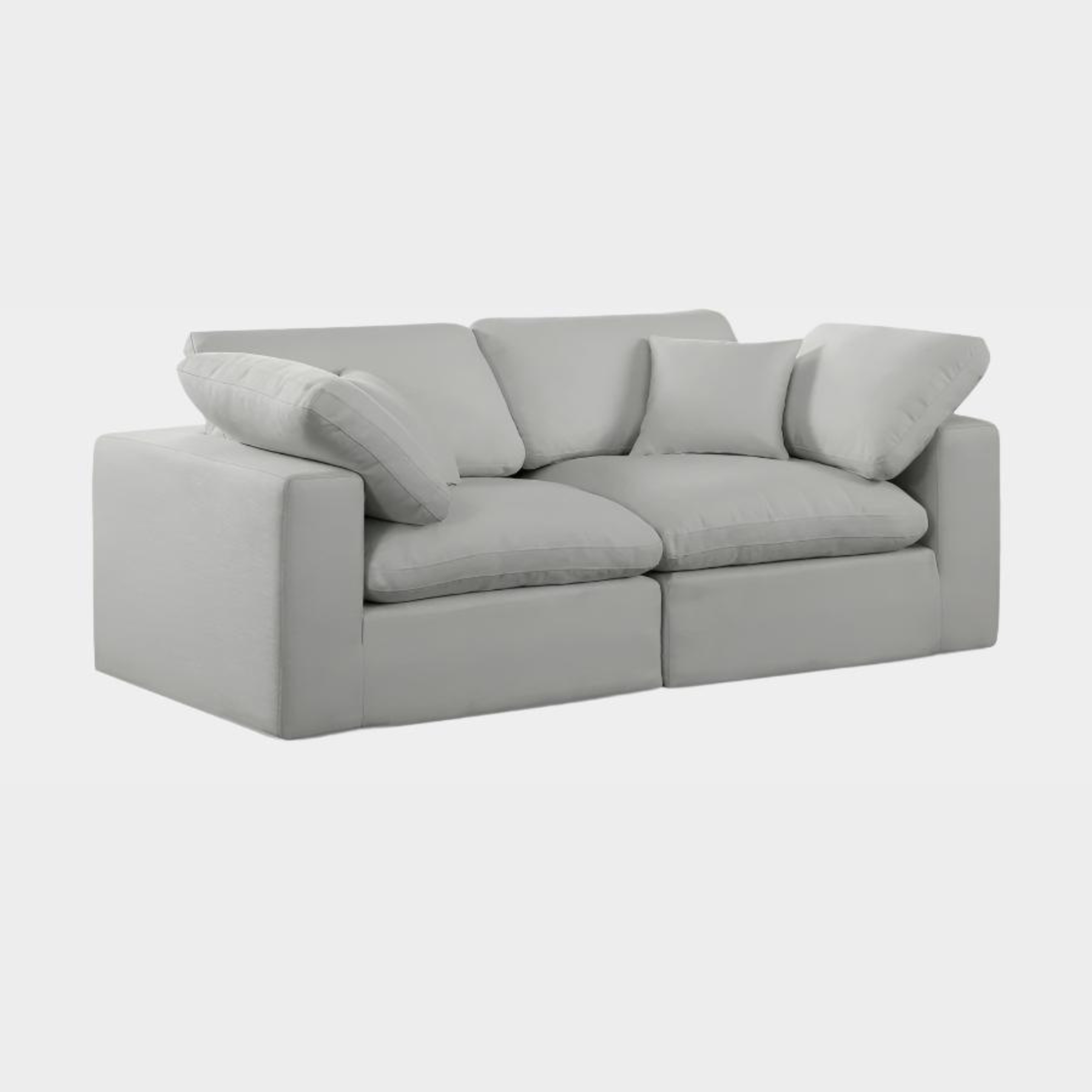 Comfy Linen Textured Fabric Sofa