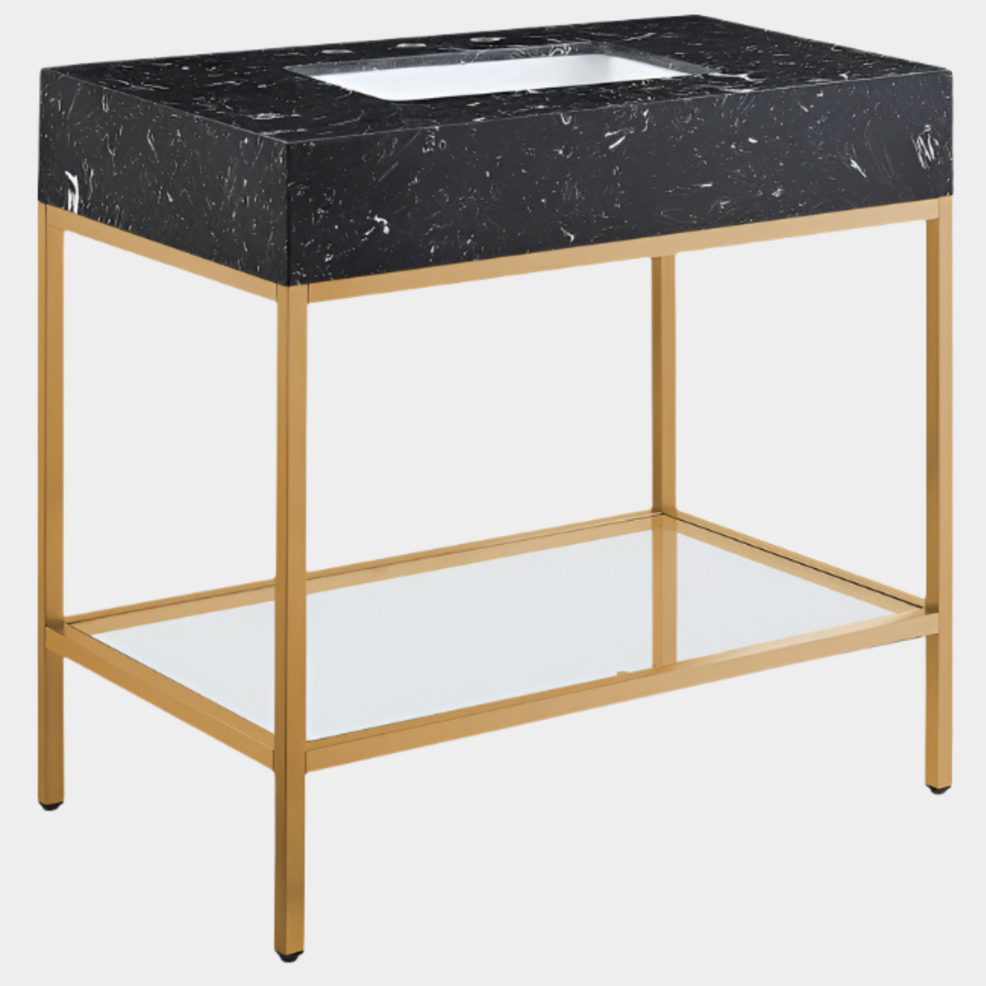 Meuble-lavabo mural pour salle de bain avec lavabo inclus
