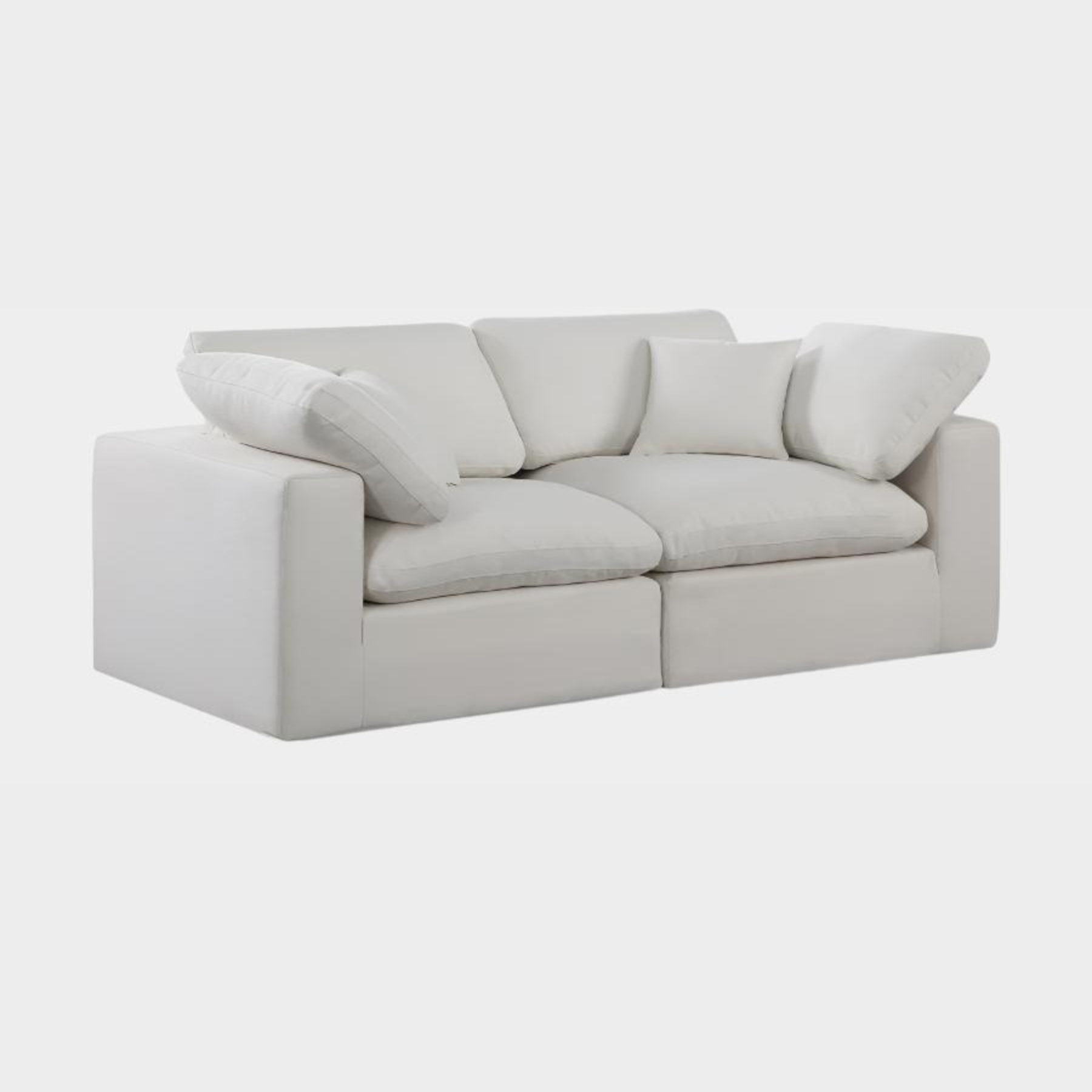 Comfy Linen Textured Fabric Sofa