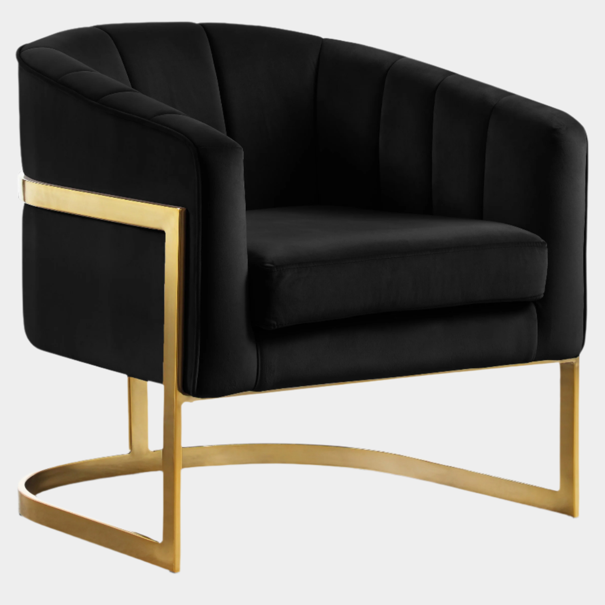 Fauteuil d'appoint rembourré en chenille Vivi 