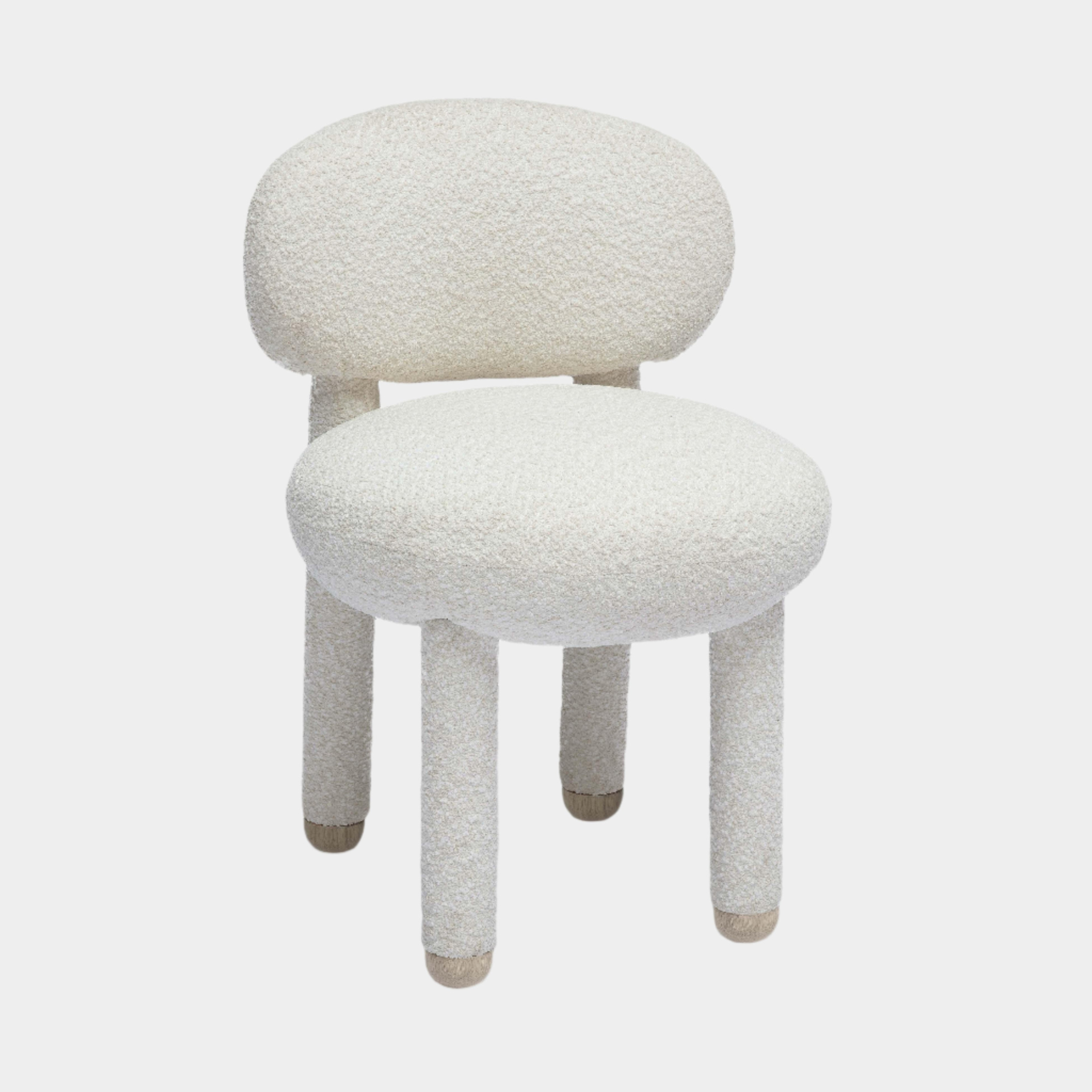 Manu Cream Performance Boucle Side Chair