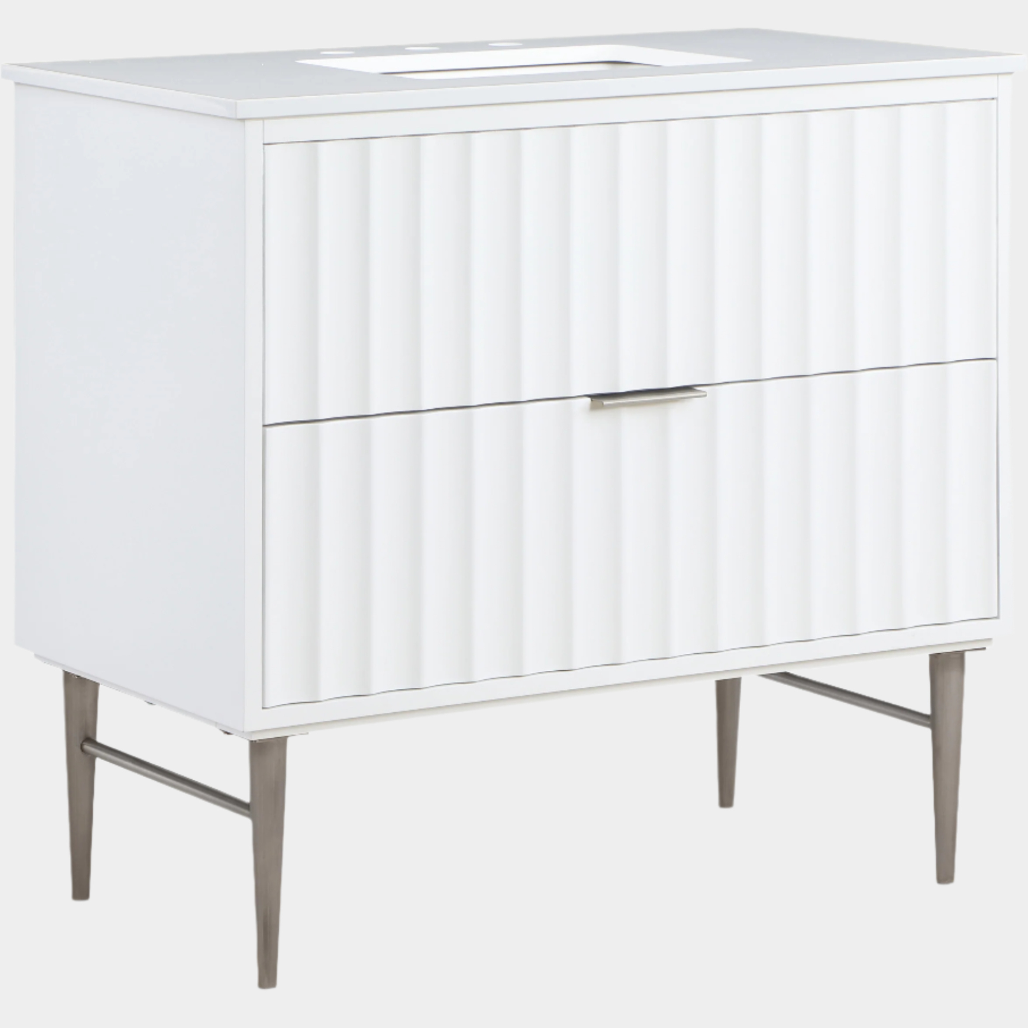 Meuble-lavabo mural pour salle de bain avec lavabo inclus