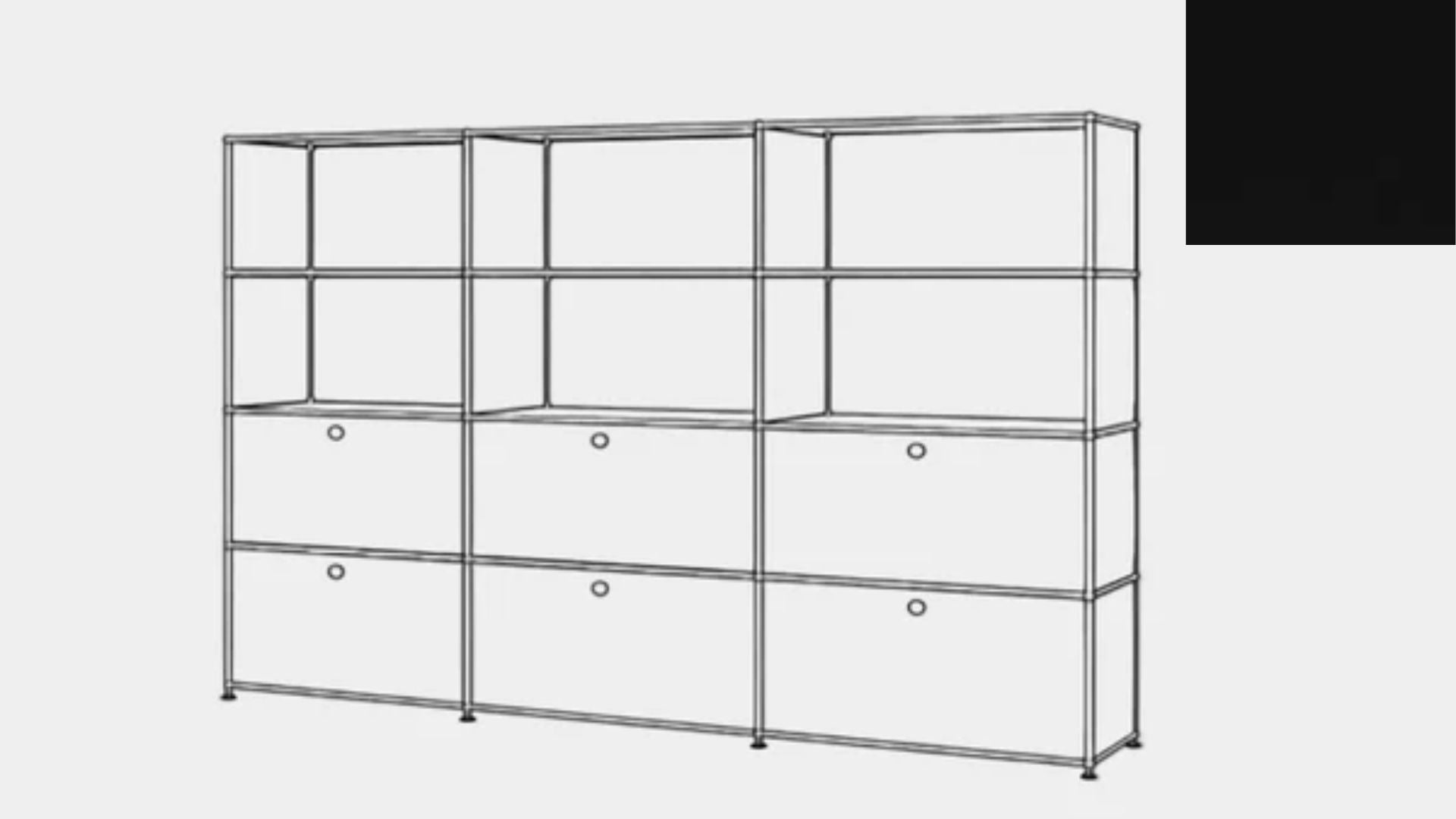 USM Haller S2 Storage Cabinet