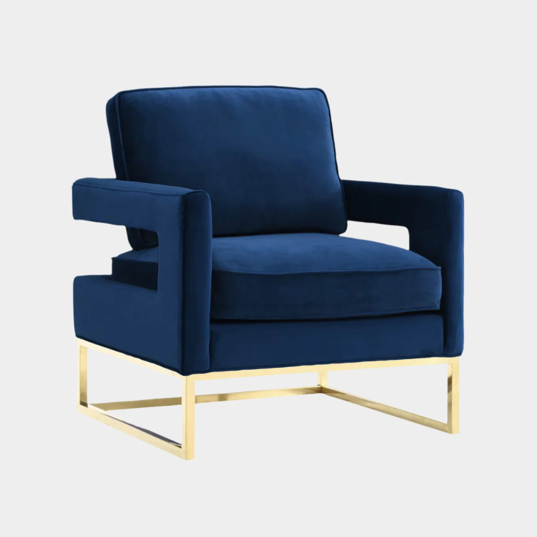 Avery Navy Velvet Chair