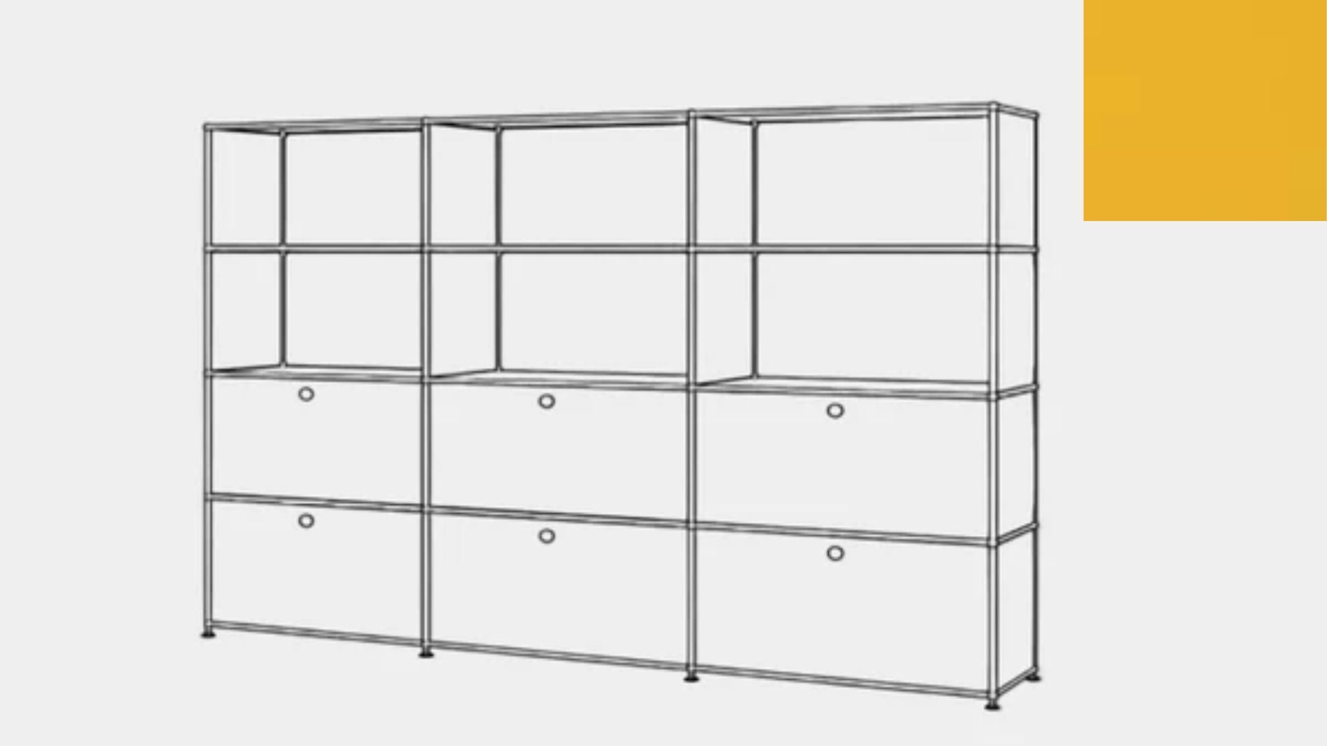 USM Haller S2 Storage Cabinet