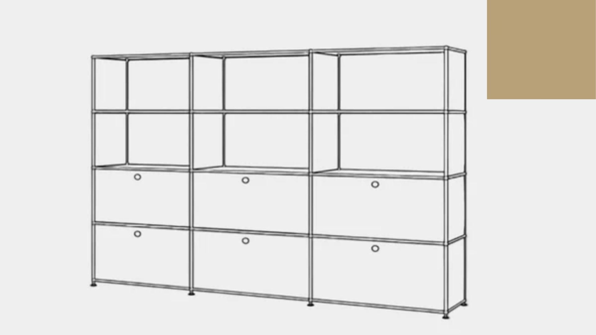 USM Haller S2 Storage Cabinet