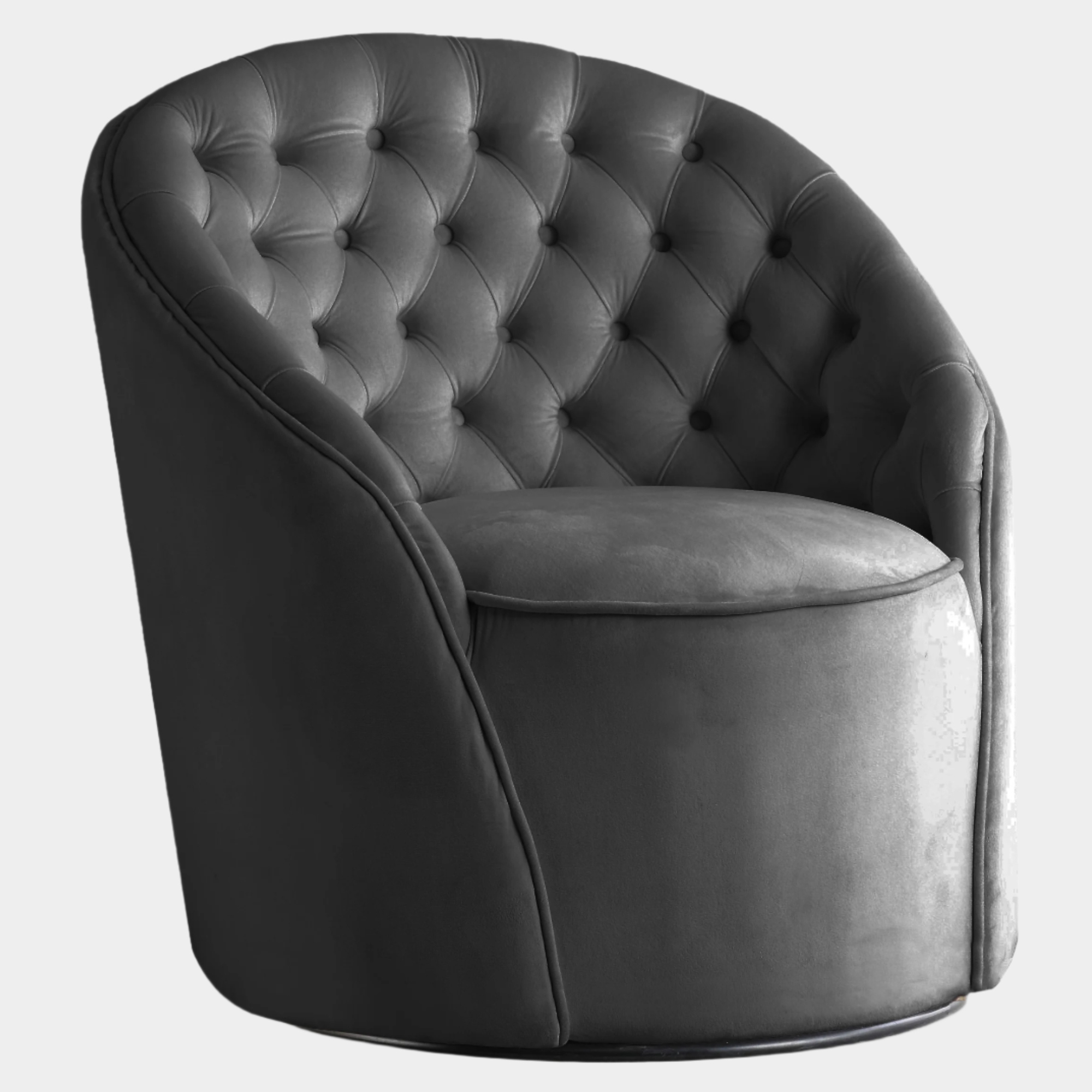 Fauteuil d'appoint rembourré en chenille Vivi 