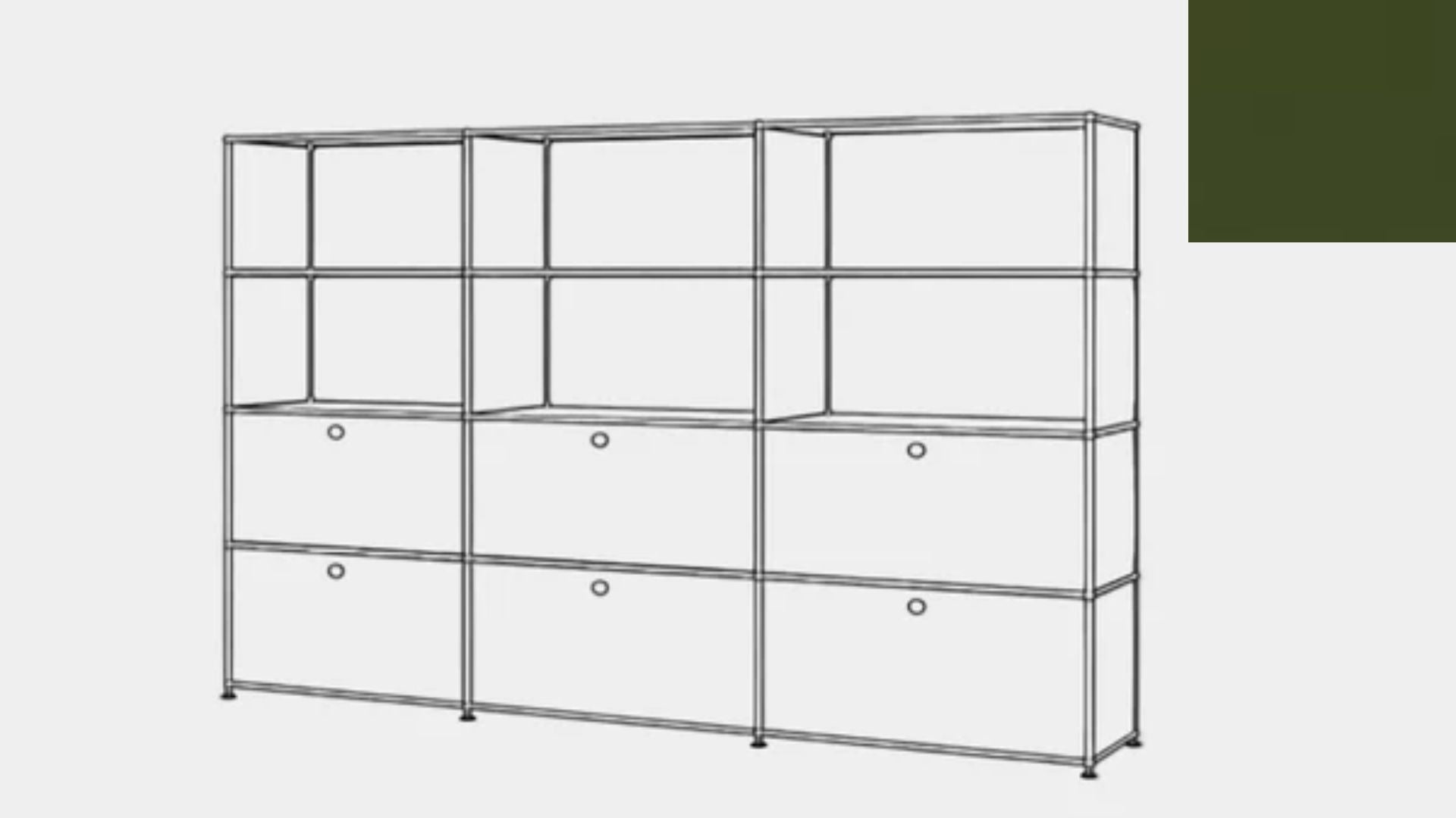 USM Haller S2 Storage Cabinet