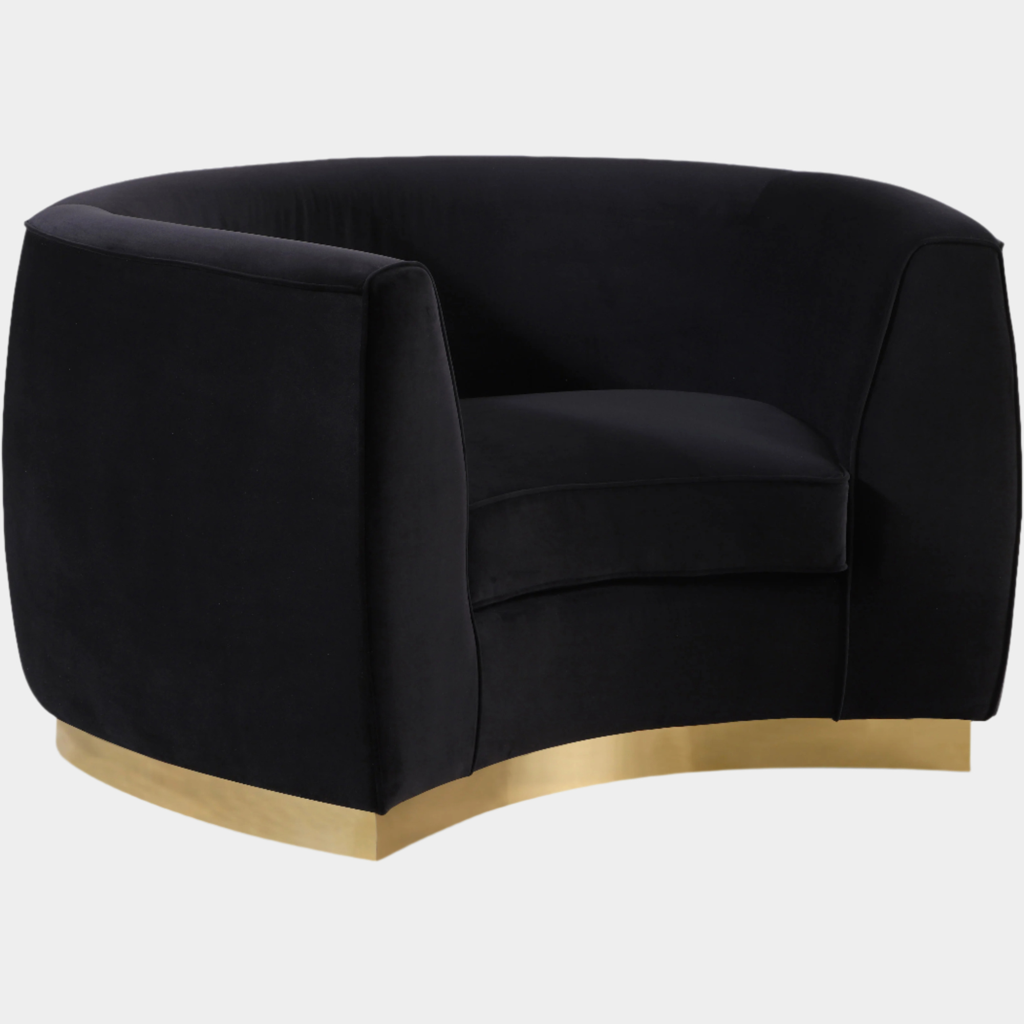 Fauteuil d'appoint rembourré en chenille Vivi 