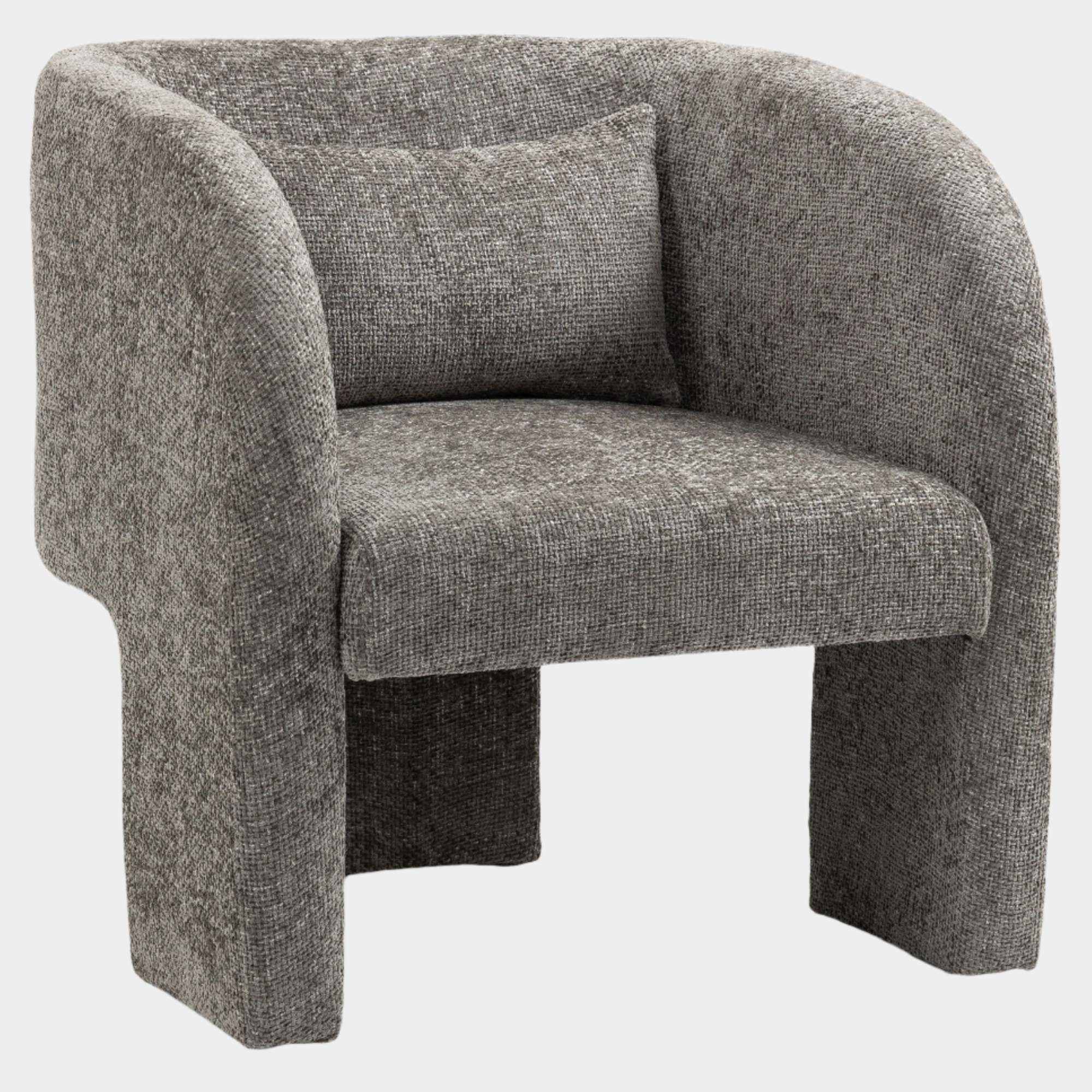 Fauteuil d'appoint rembourré en chenille Vivi 