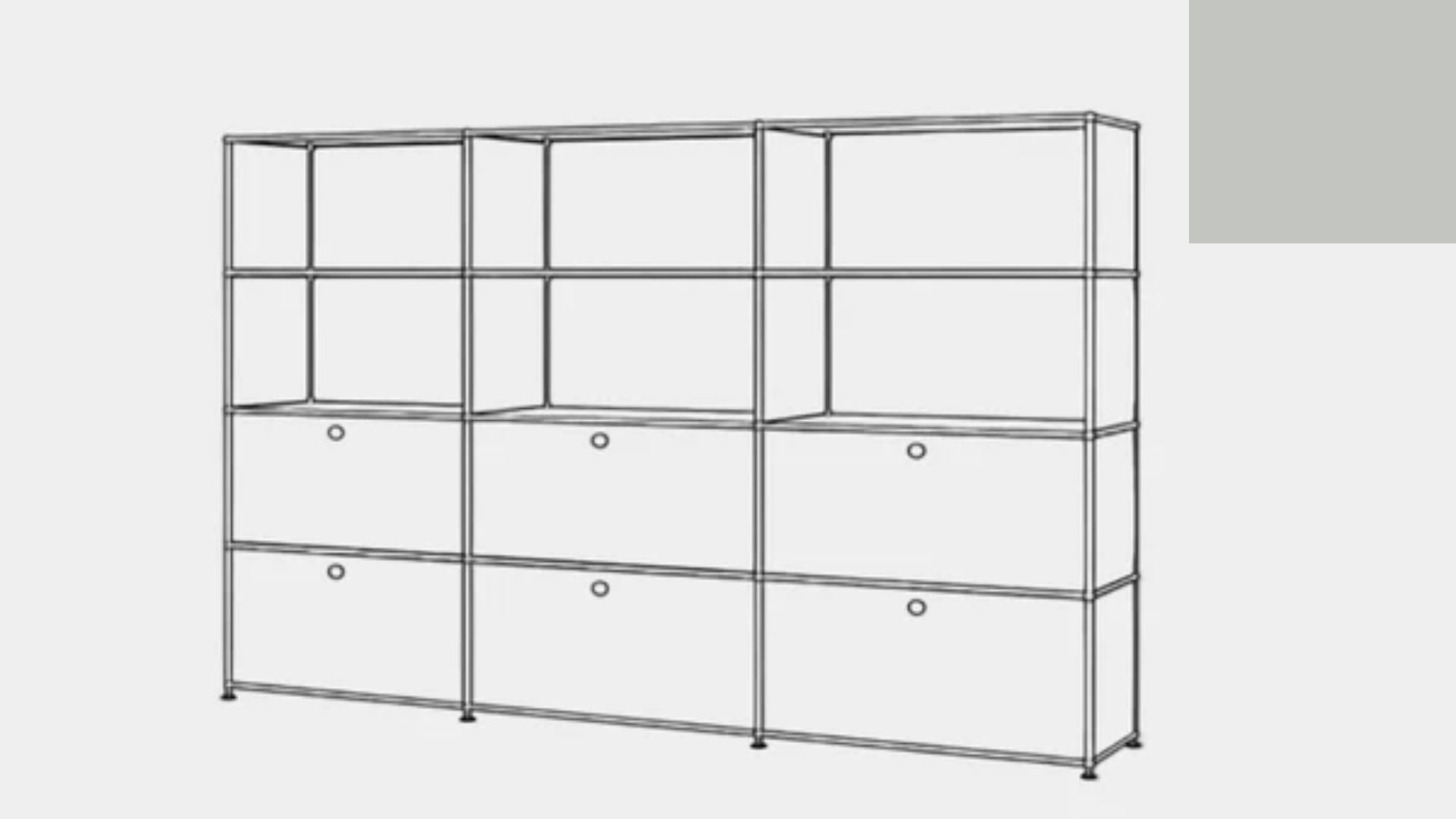 USM Haller S2 Storage Cabinet