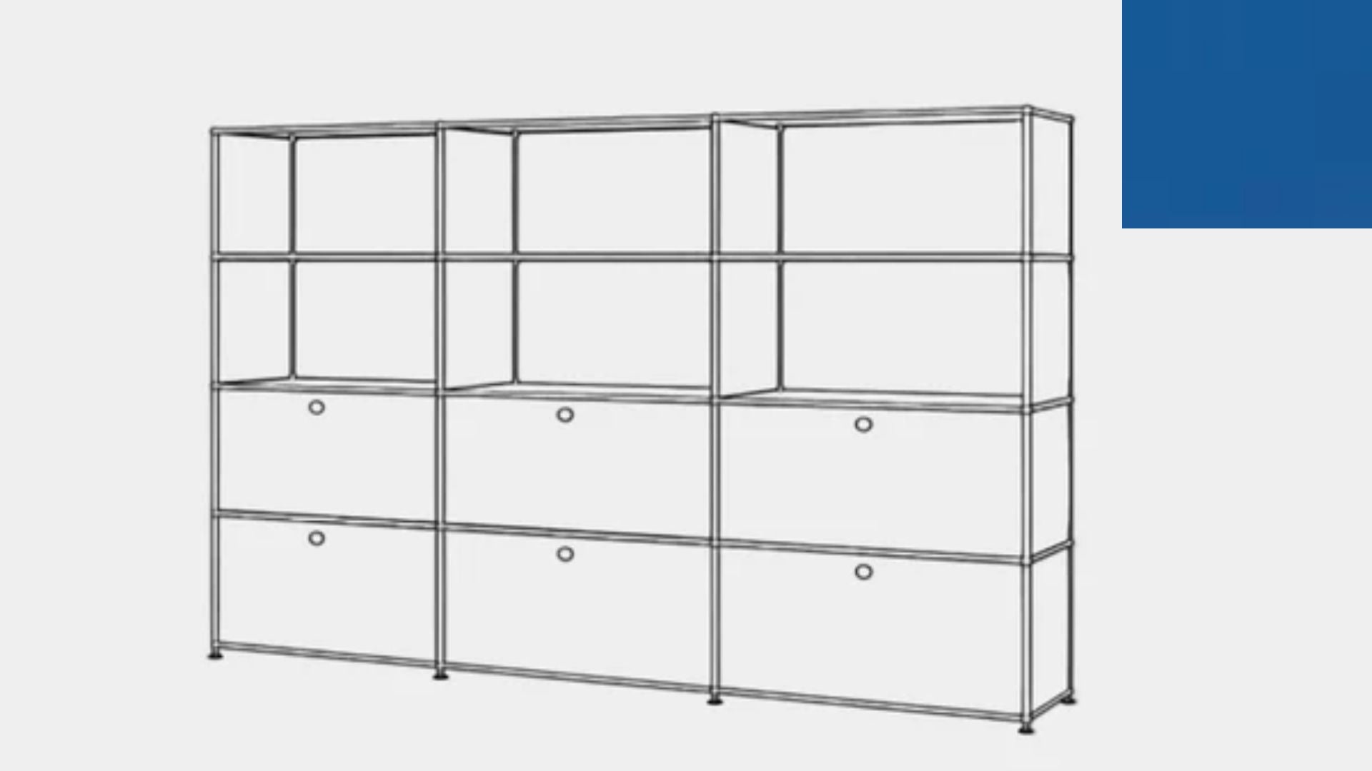 USM Haller S2 Storage Cabinet