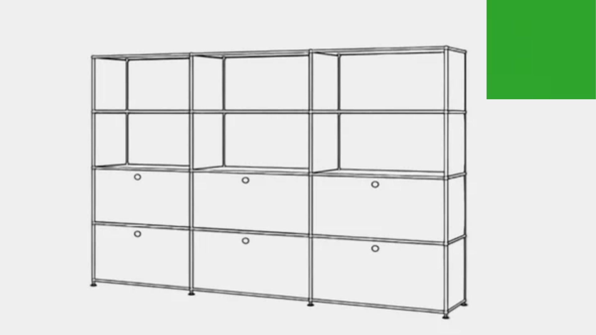 USM Haller S2 Storage Cabinet